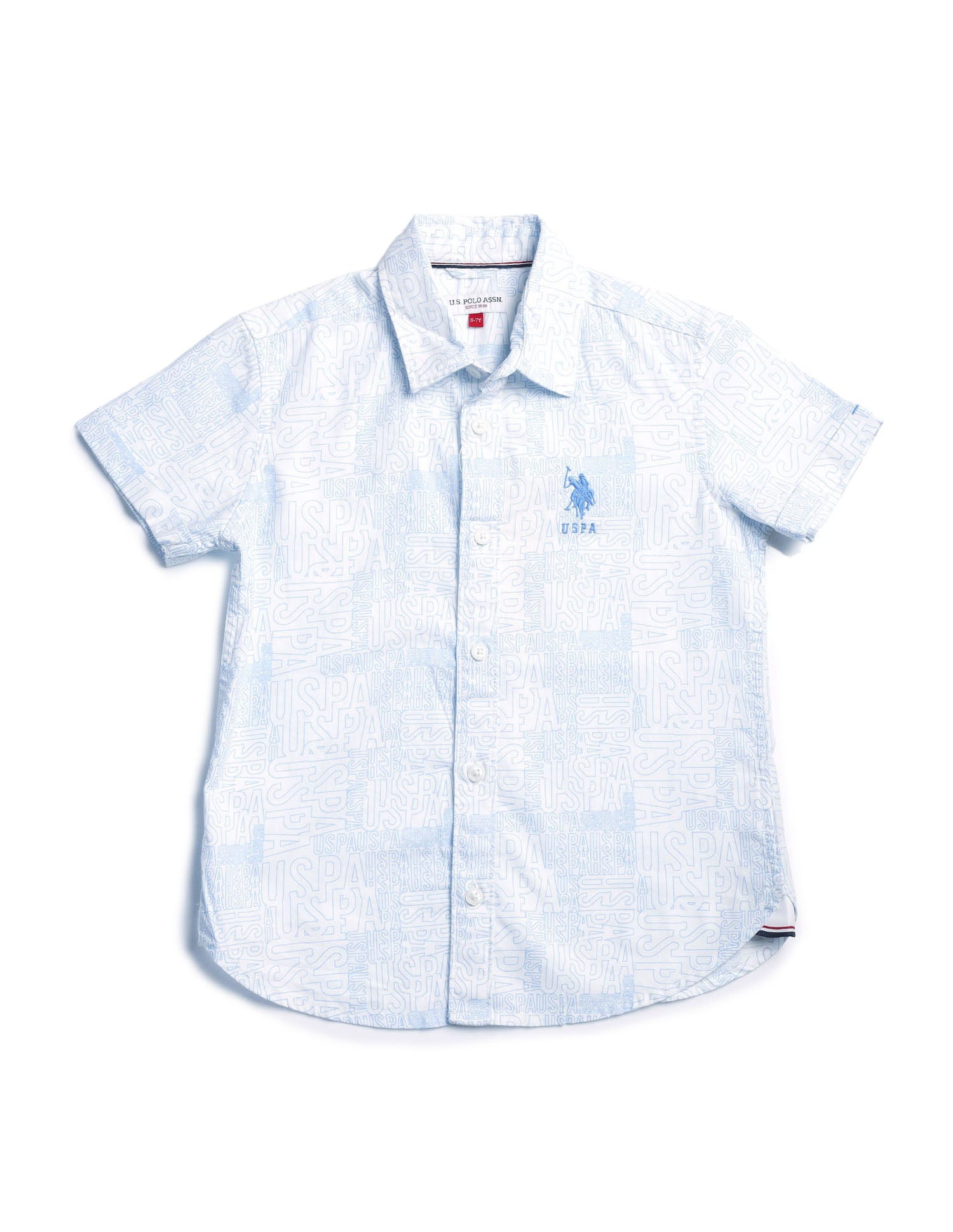 Boys Twill Regular Fit Shirt White - U.S. POLO ASSN. | Large