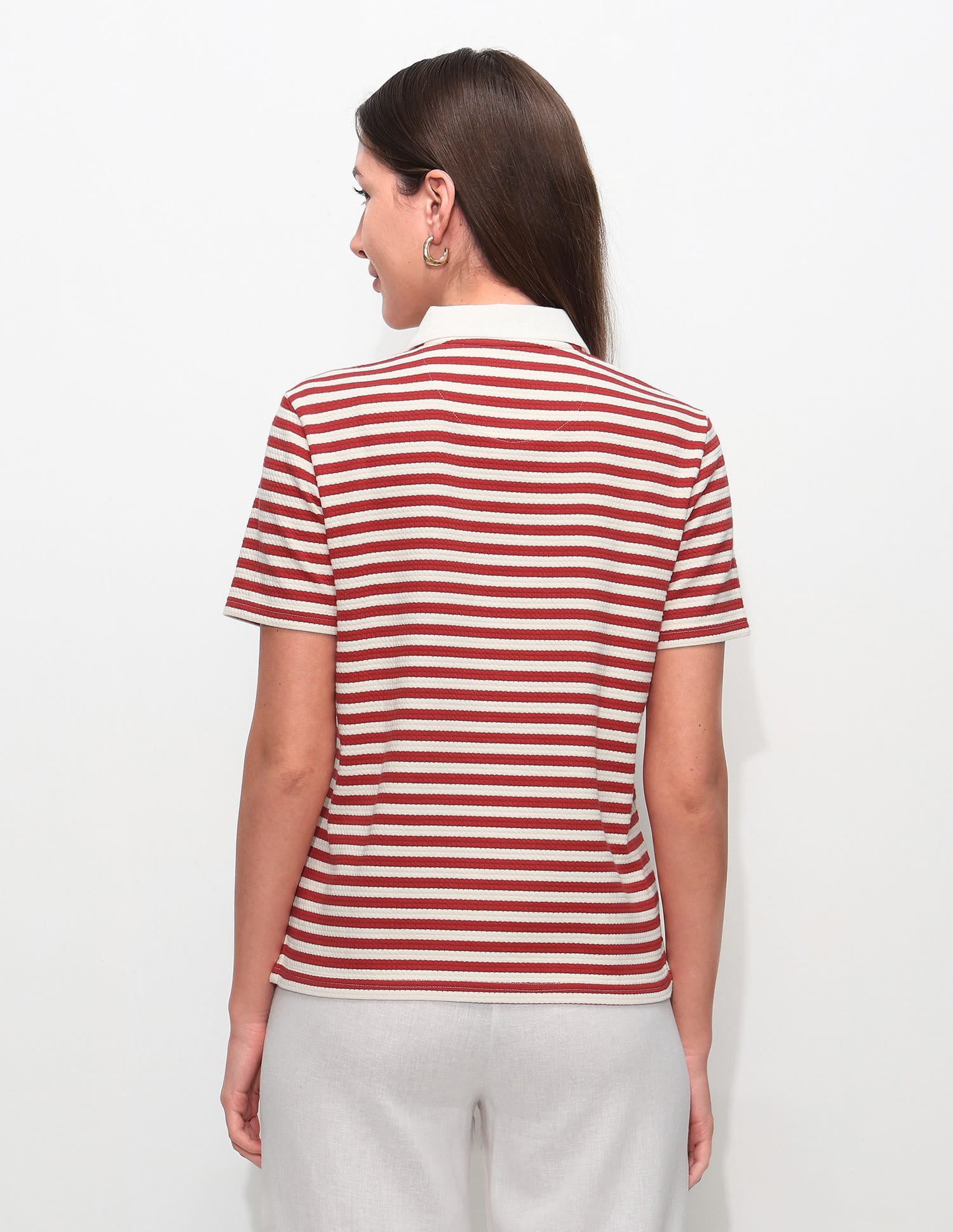 Striped Textured Polo Shirt Multi-colour - U.S. Polo Assn. India | Large