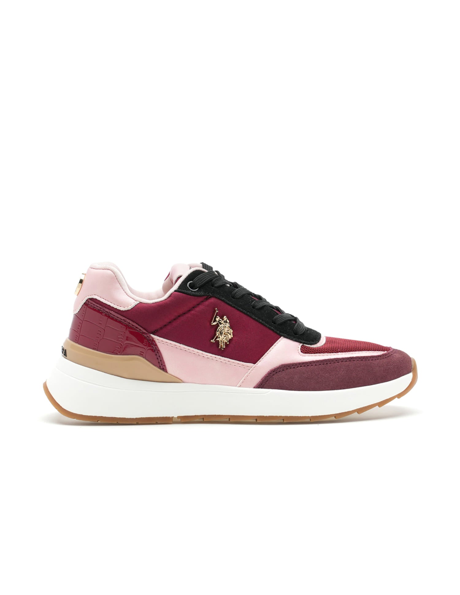Women Colour Block Carrie Sneakers Maroon - U.S. Polo Assn. India | Large