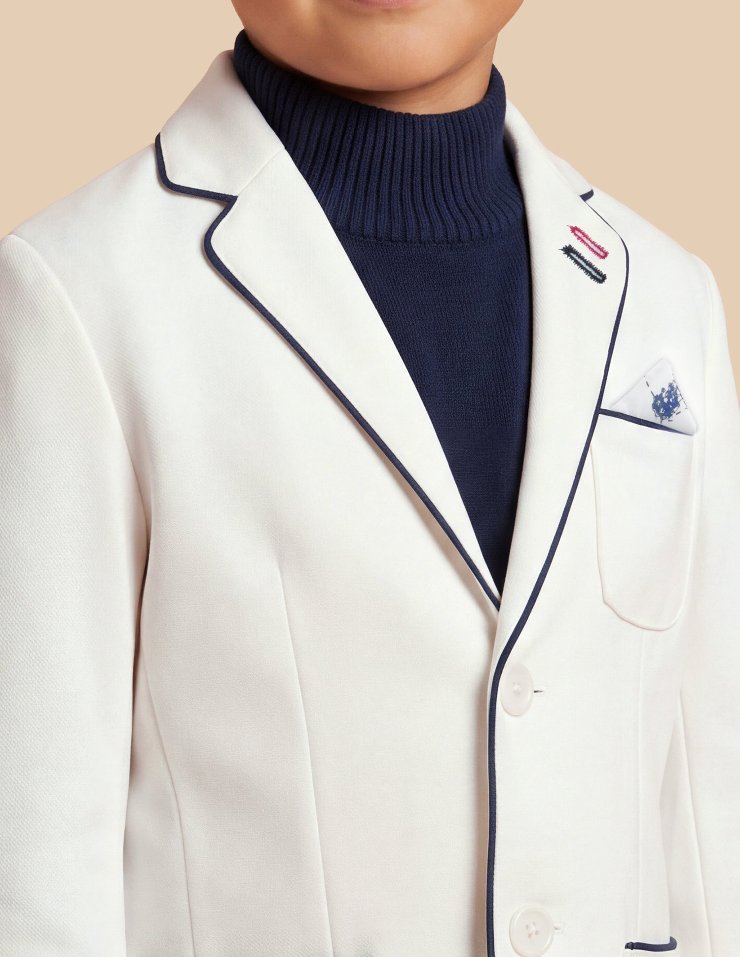 Solid Twill Blazer White - U.S. Polo Assn. India | Large