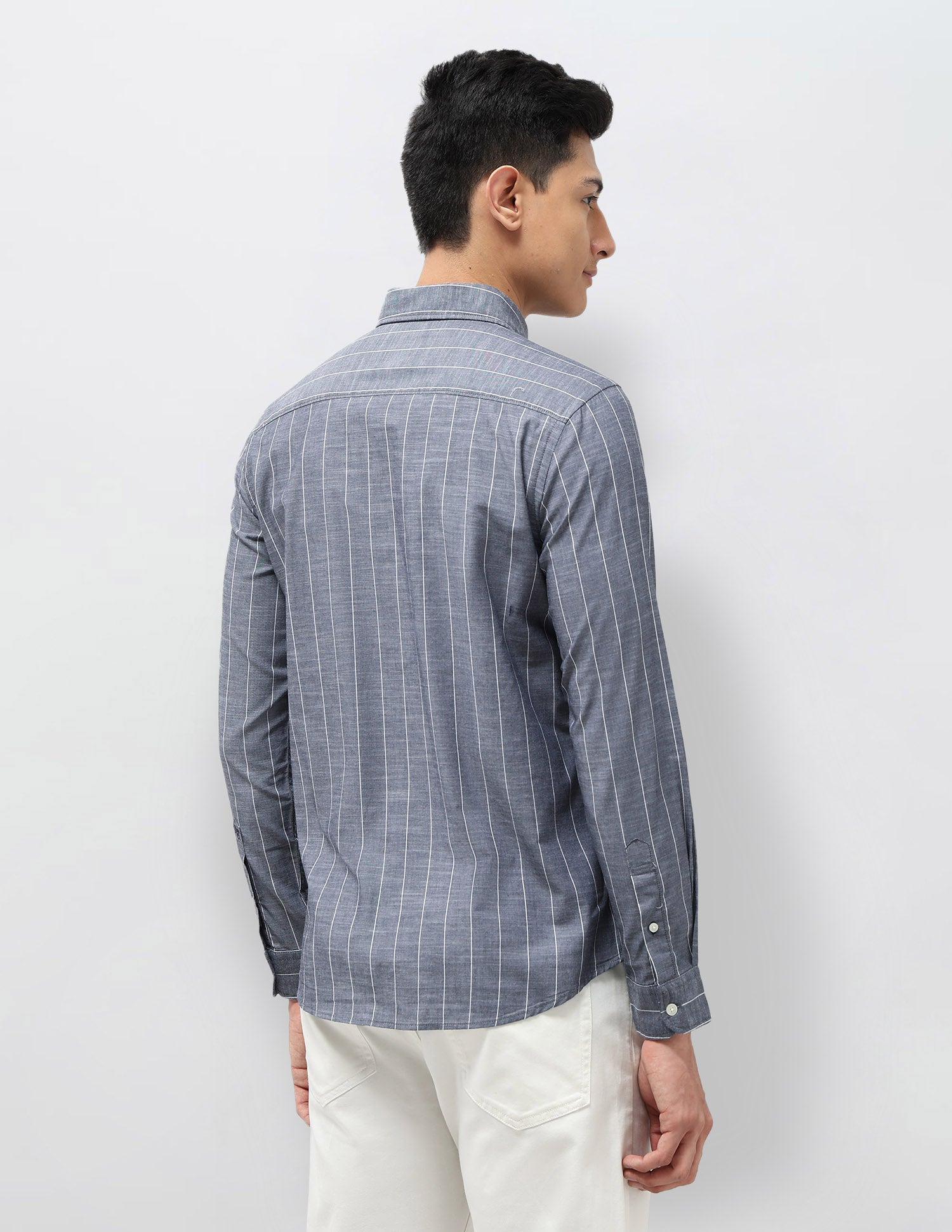 Vertical Striped Regular Fit Shirt Navy - U.S. POLO ASSN. | Large