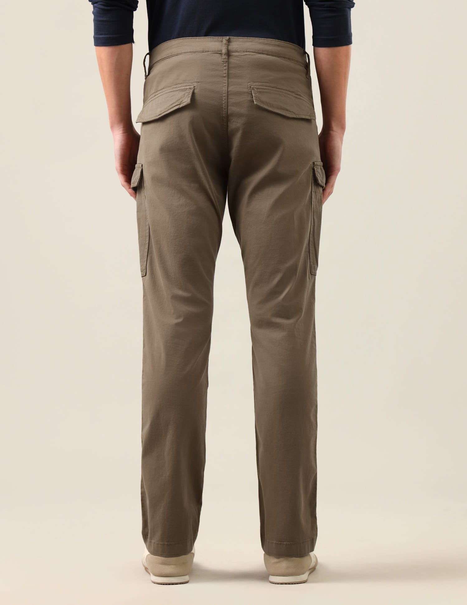 Harold Slim Straight Fit Twill Cargos Brown - U.S. Polo Assn. India | Large