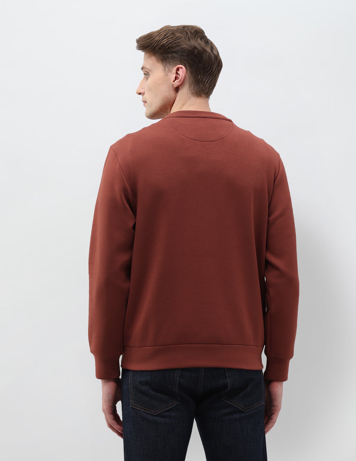 Brand Embossed Regular Fit Sweatshirt Rust - U.S. POLO ASSN. | Large