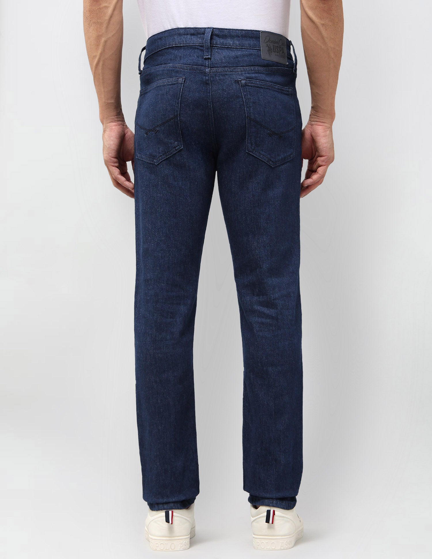 Brandon Slim Tapered Fit Blue Jeans Indigo - U.S. POLO ASSN. | Large