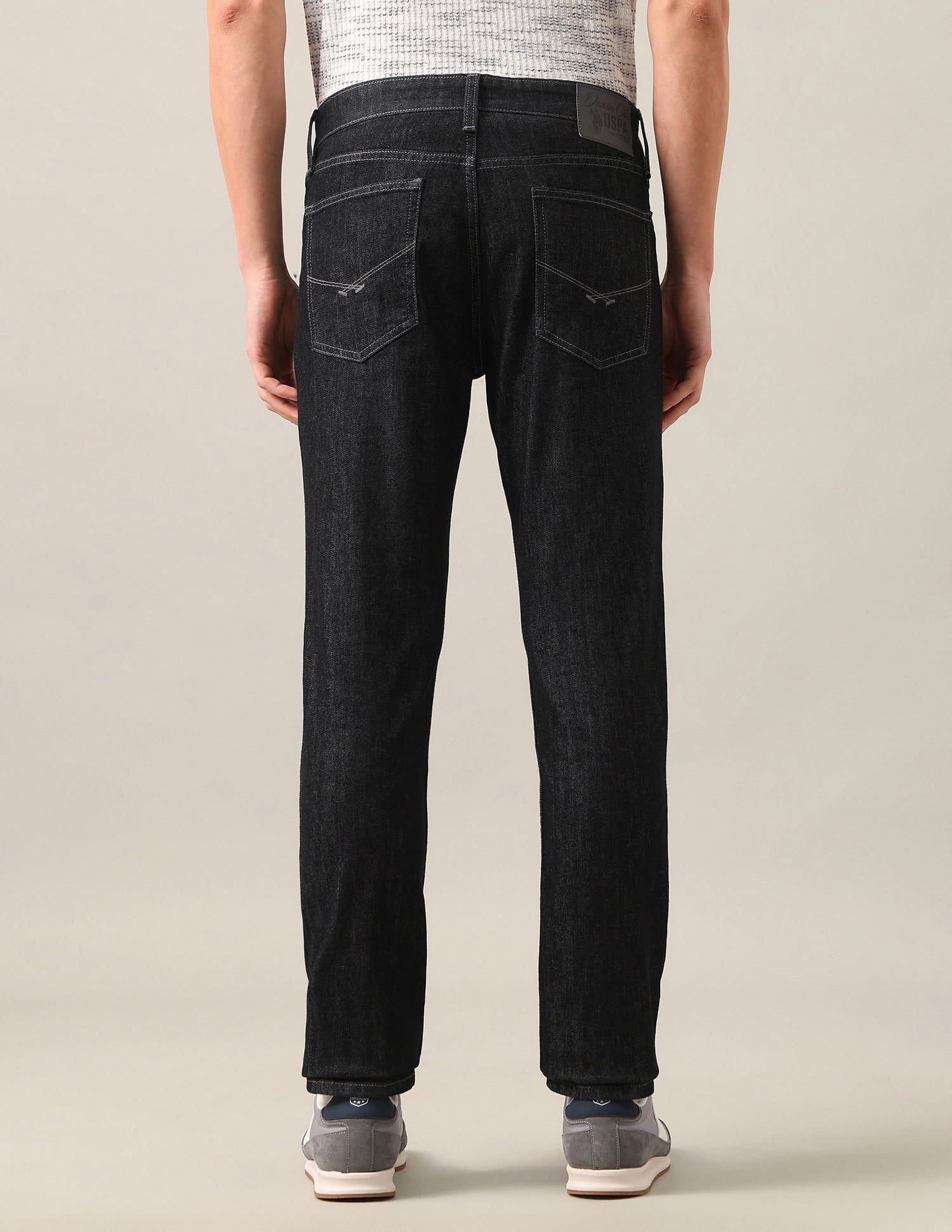 Brandon Slim-Tapered Fit Grey Jeans Grey - U.S. Polo Assn. India | Large