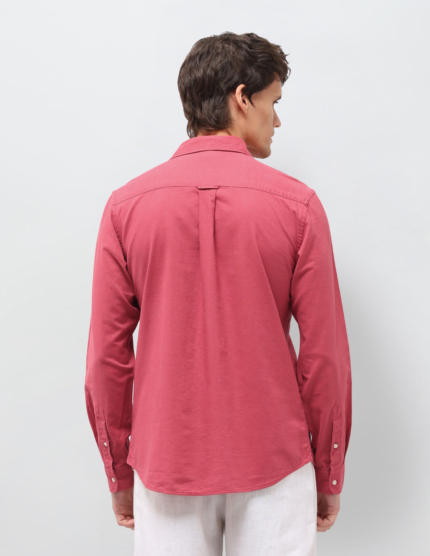 Regular Fit Solid Shirt Coral - U.S. Polo Assn. India | Large