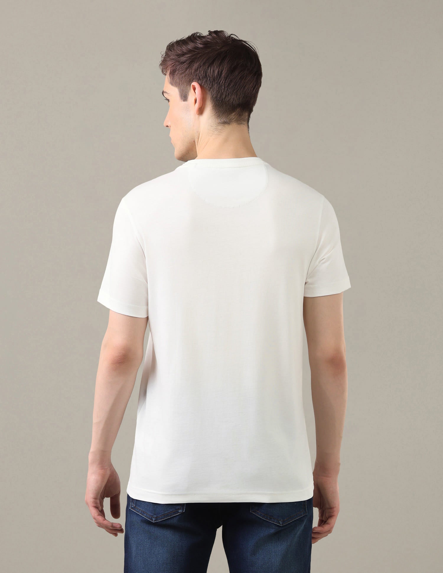 Graphic Brand Printed Regular Fit T-Shirt White - U.S. Polo Assn. India | Large