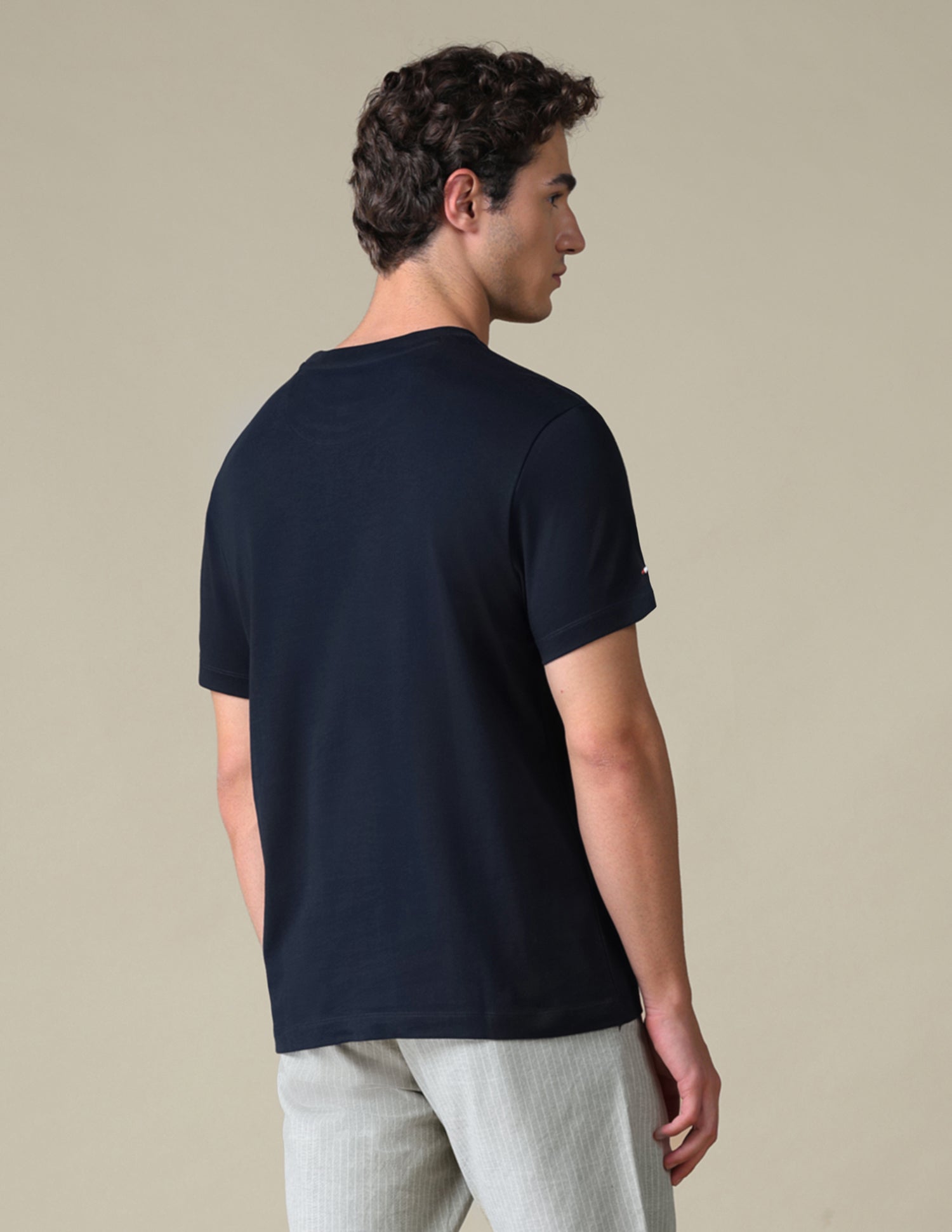 Graphic Brand Printed Slim Fit T-Shirt Navy - U.S. Polo Assn. India | Large