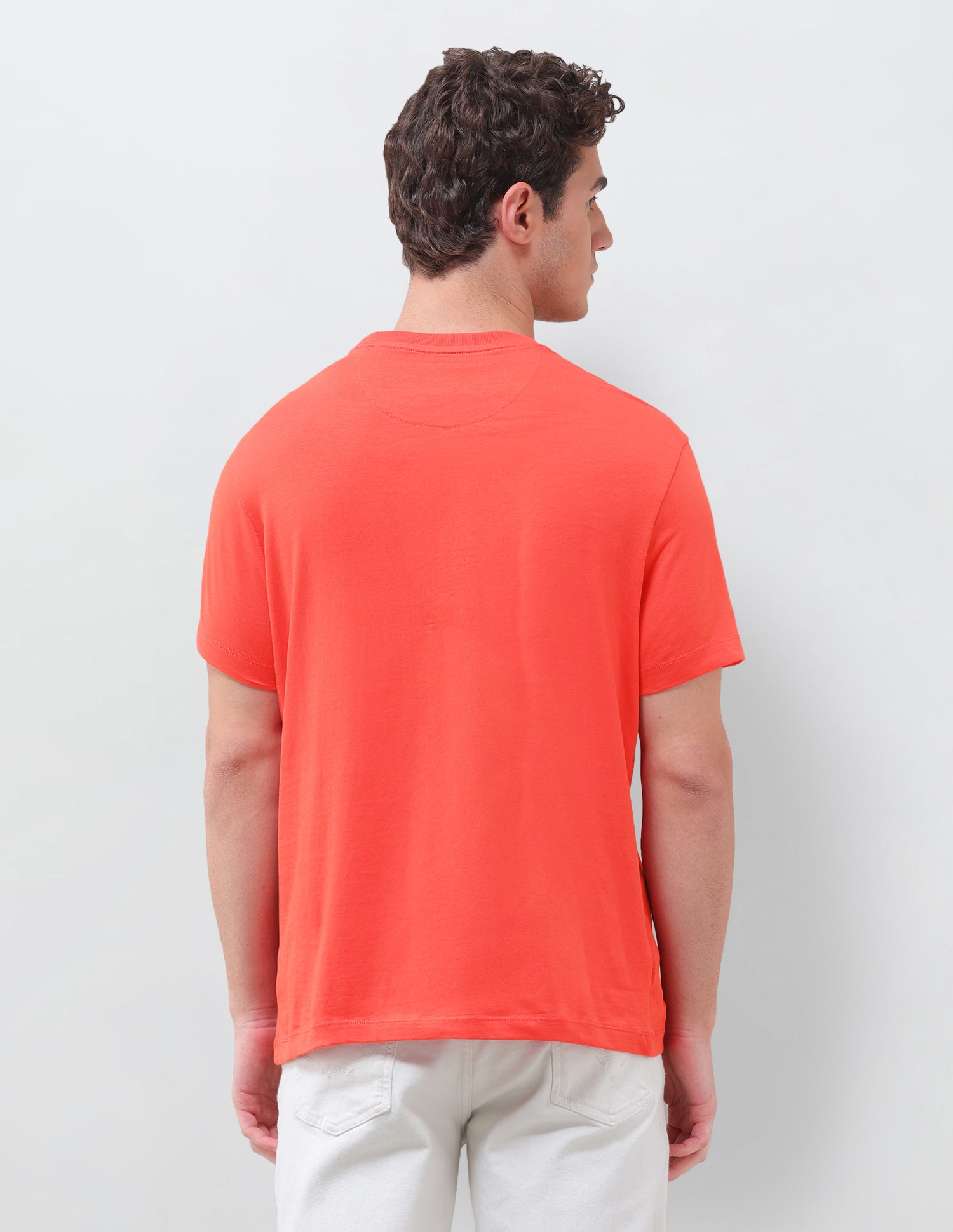 Typographic Brand Printed Regular Fit T-Shirt Red - U.S. Polo Assn. India | Large