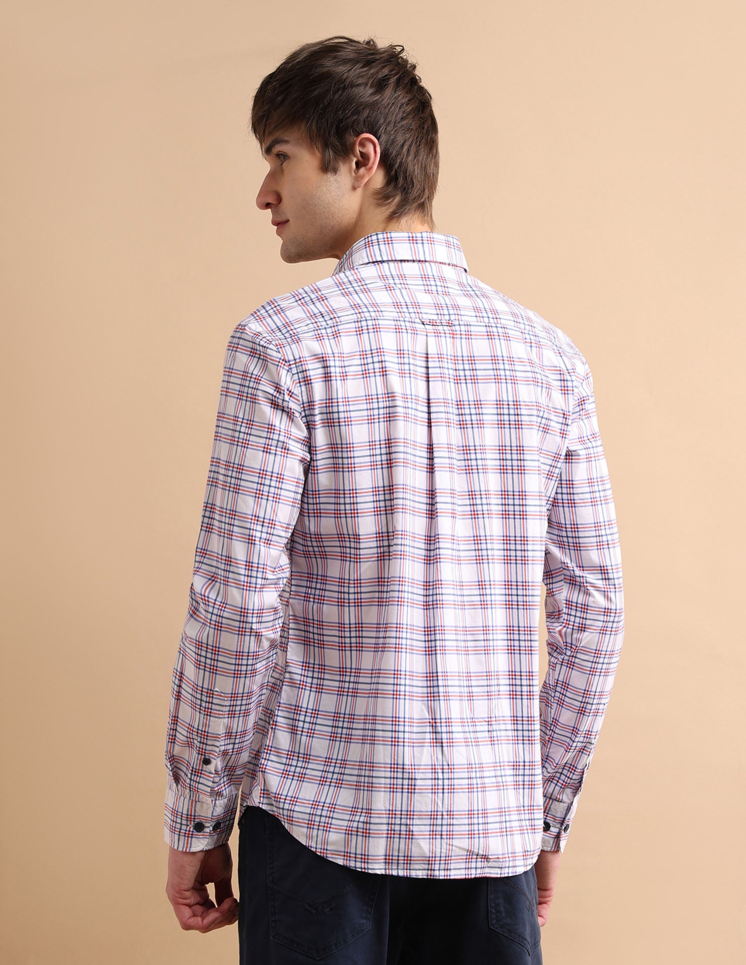 Tartan Twill Shirt White - U.S. POLO ASSN. | Large