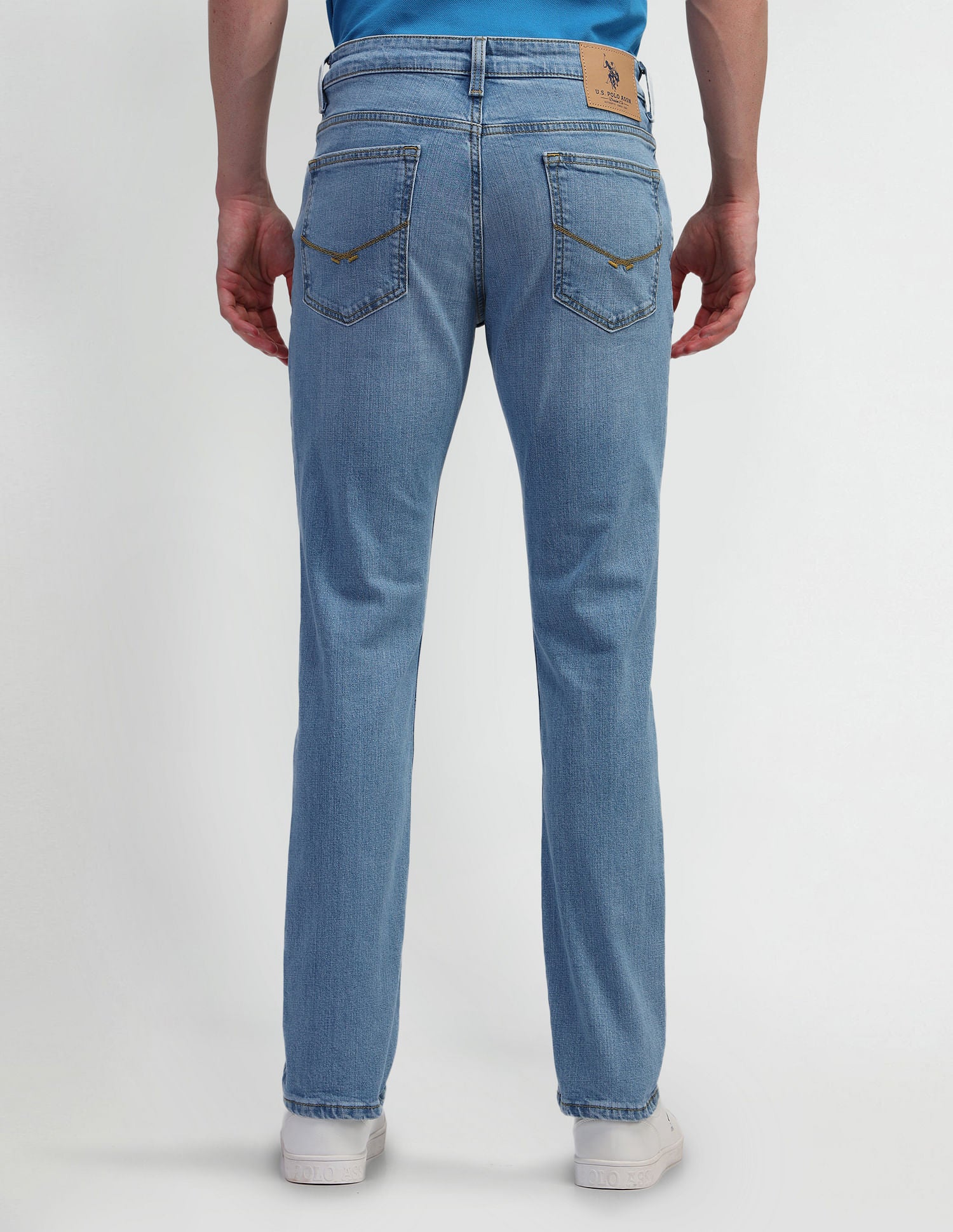 Brandon Slim Tapered Blue Jeans Blue - U.S. Polo Assn. India | Large