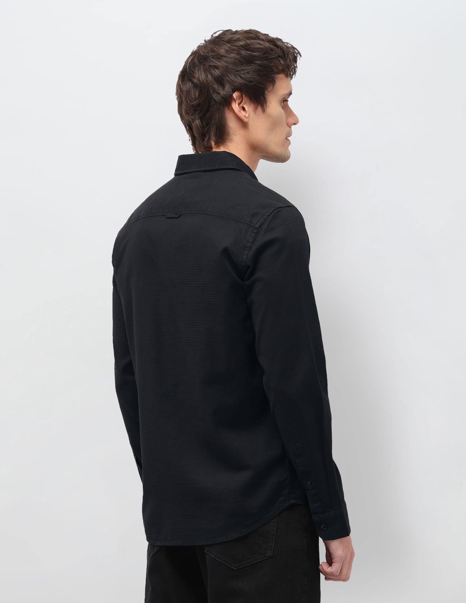 Solid Regular Fit Shirt Black - U.S. Polo Assn. India | Large