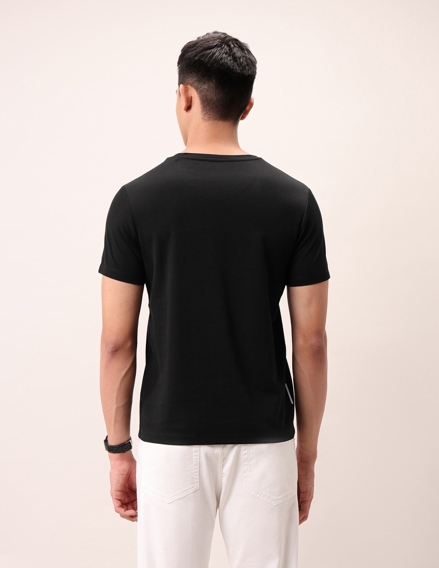 Brand Printed Outdoor T-Shirt Black - U.S. Polo Assn. India | Large