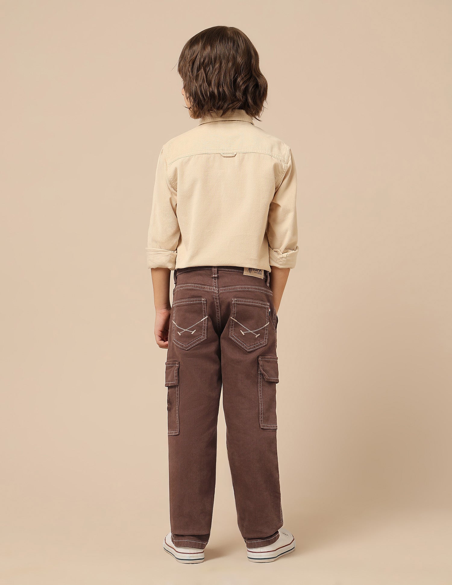 Boys Relaxed Fit Mid Rise Jeans Choco - U.S. POLO ASSN. | Large