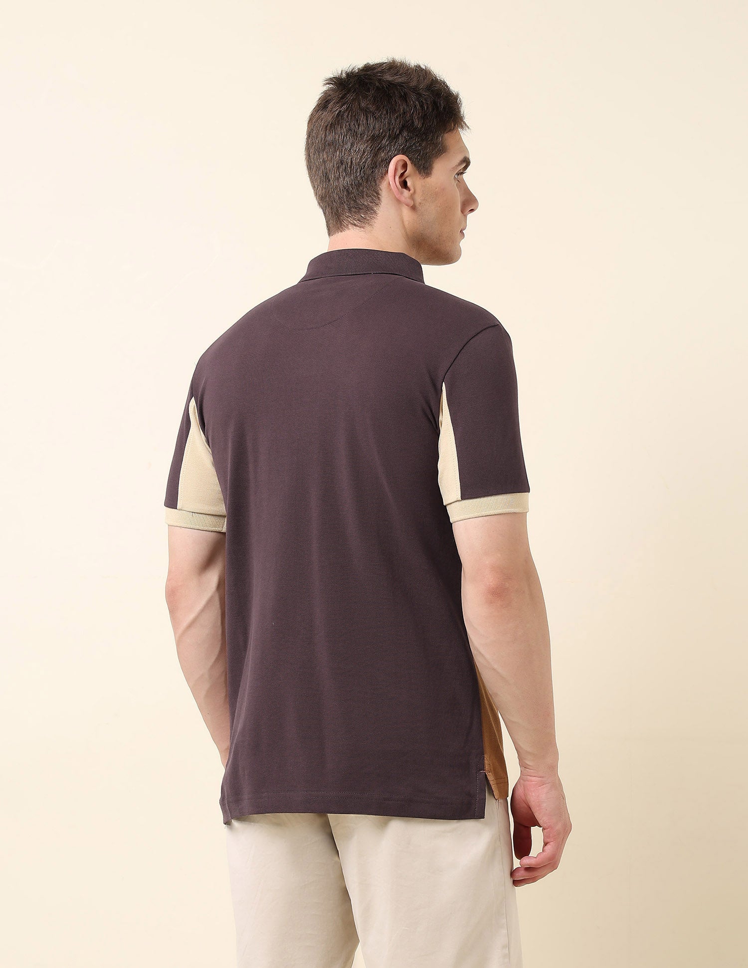 Colourblocked Classic Polo Shirt Dark Brown - U.S. POLO ASSN. | Large