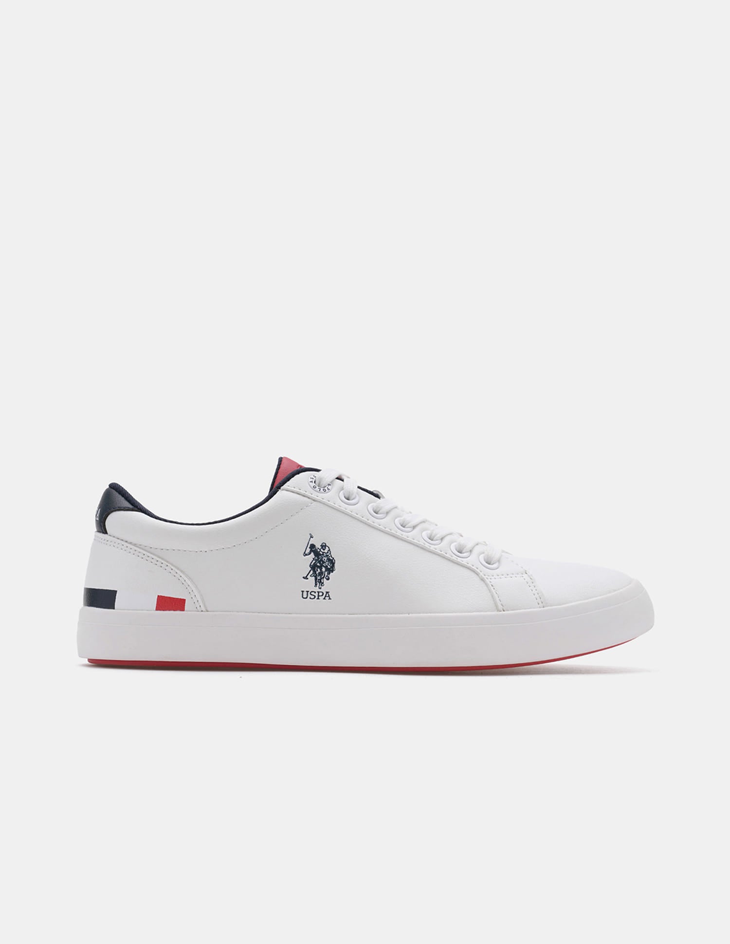Round Toe Anton 3.0 Solid Sneakers Off-White - U.S. Polo Assn. India | Large