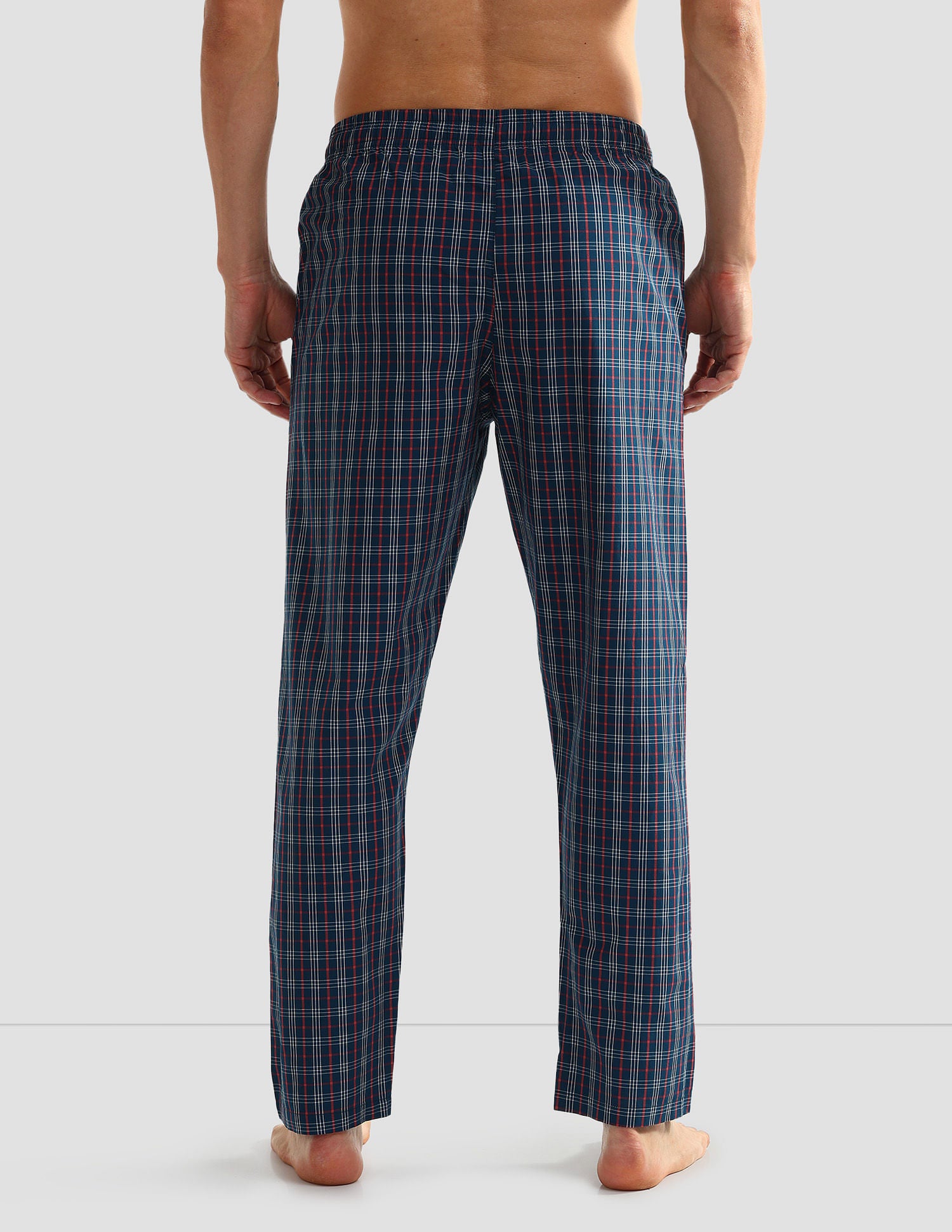 All Over Check OELP5 Lounge Track Pants - Pack Of 1 Navy Red White - U.S. POLO ASSN. | Large