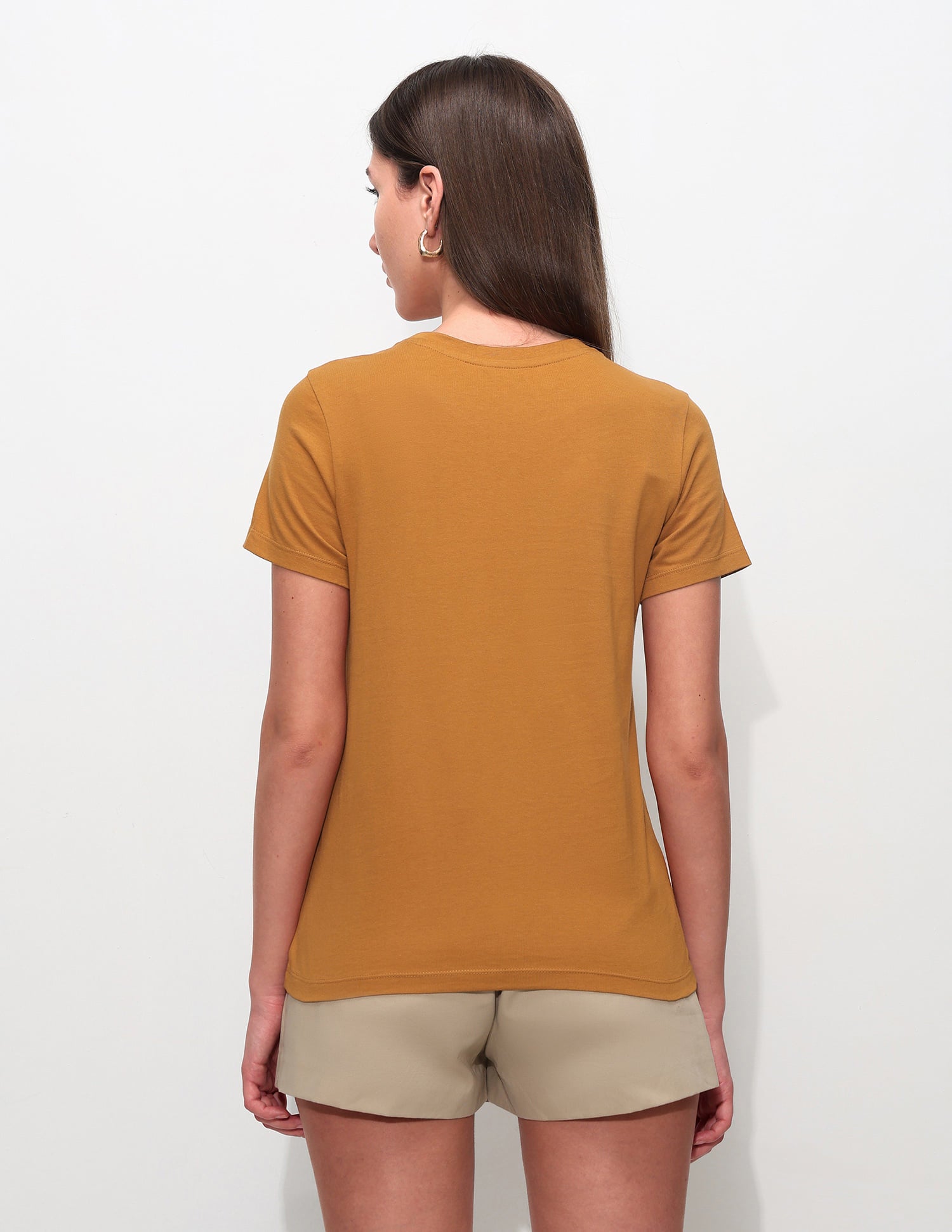 Regular Fit Brand Printed T-Shirt Orange - U.S. Polo Assn. India | Large