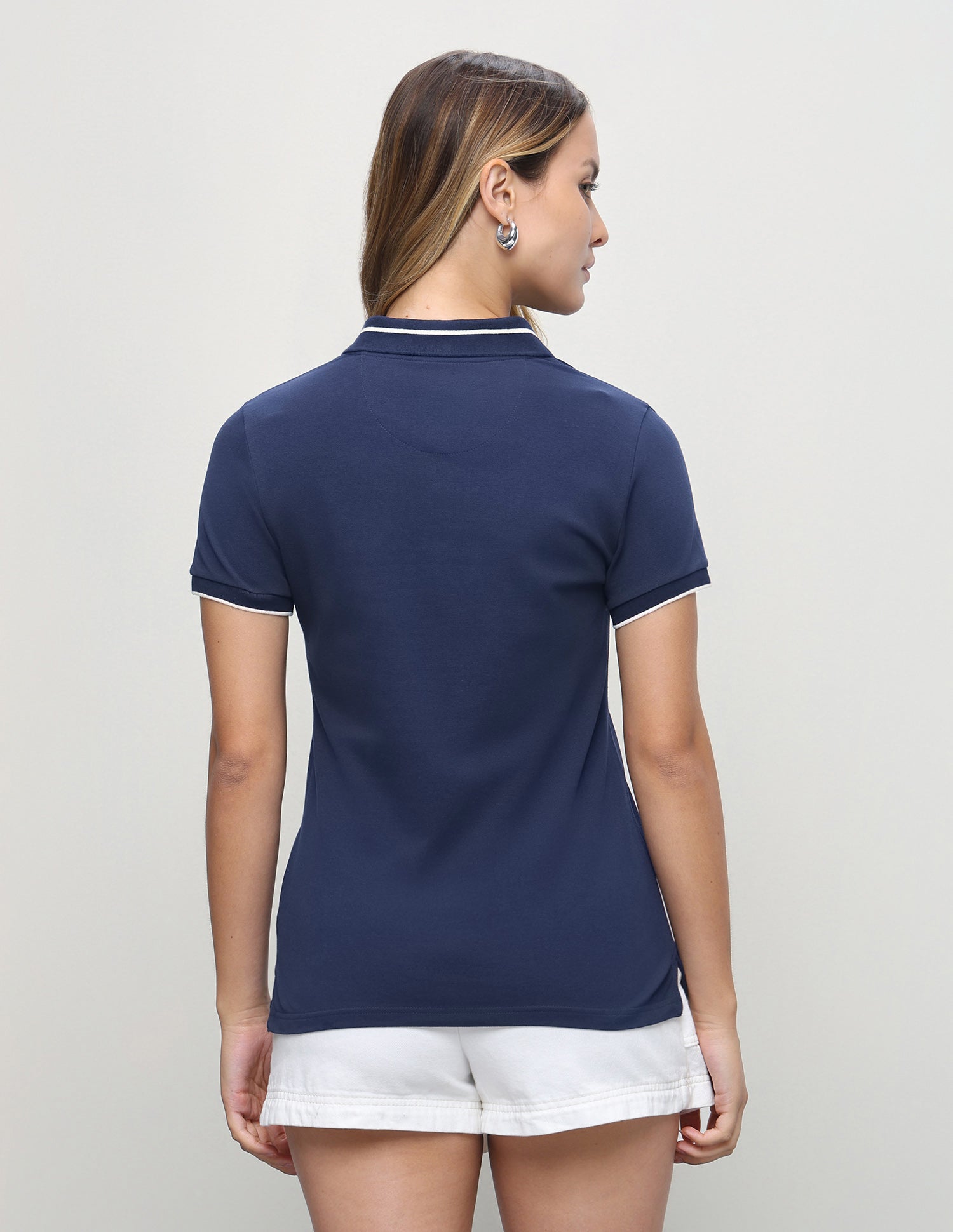 Solid Regular Fit Polo Shirt Navy - U.S. Polo Assn. India | Large