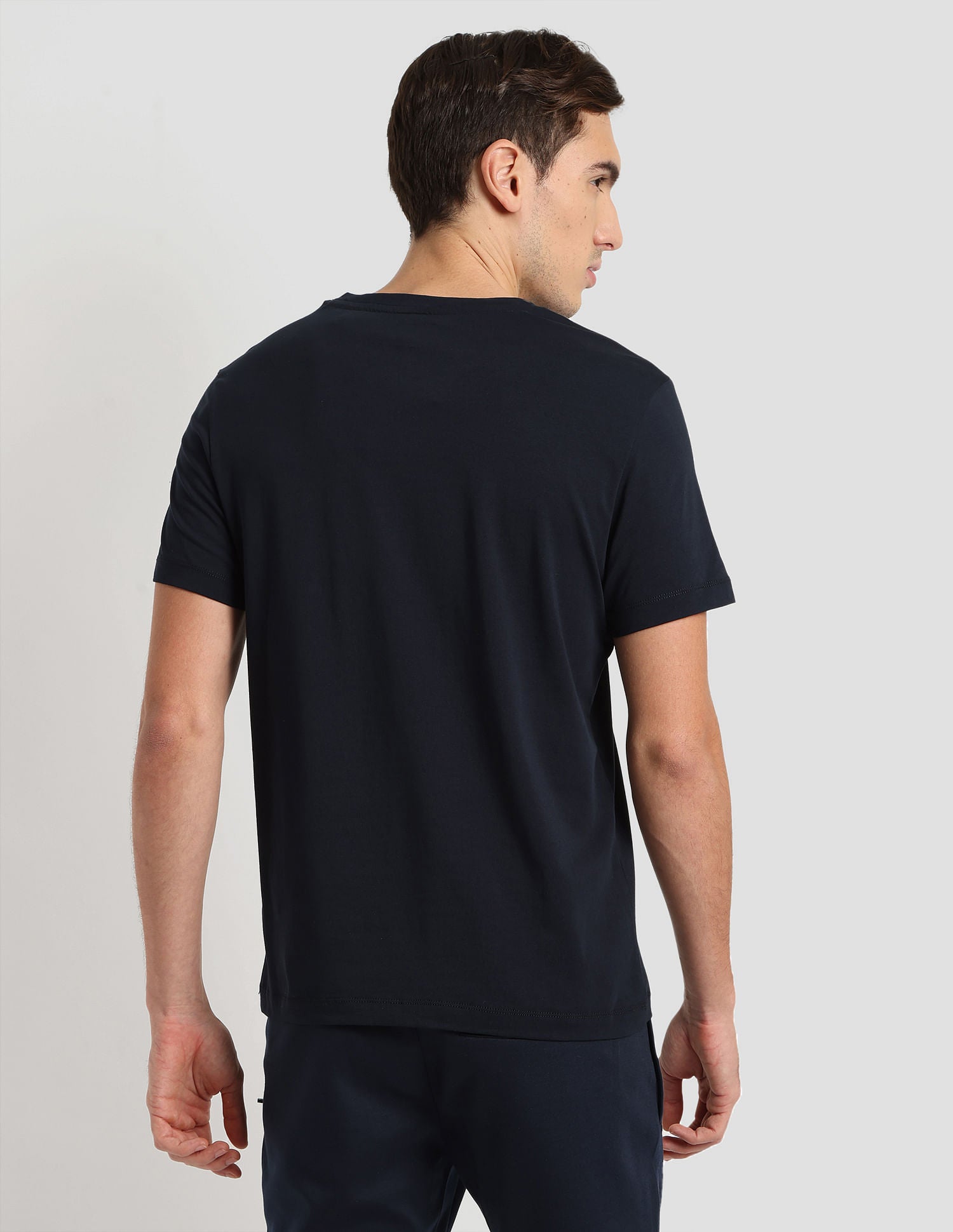 Brand Print Sport T-Shirt Navy - U.S. Polo Assn. India | Large