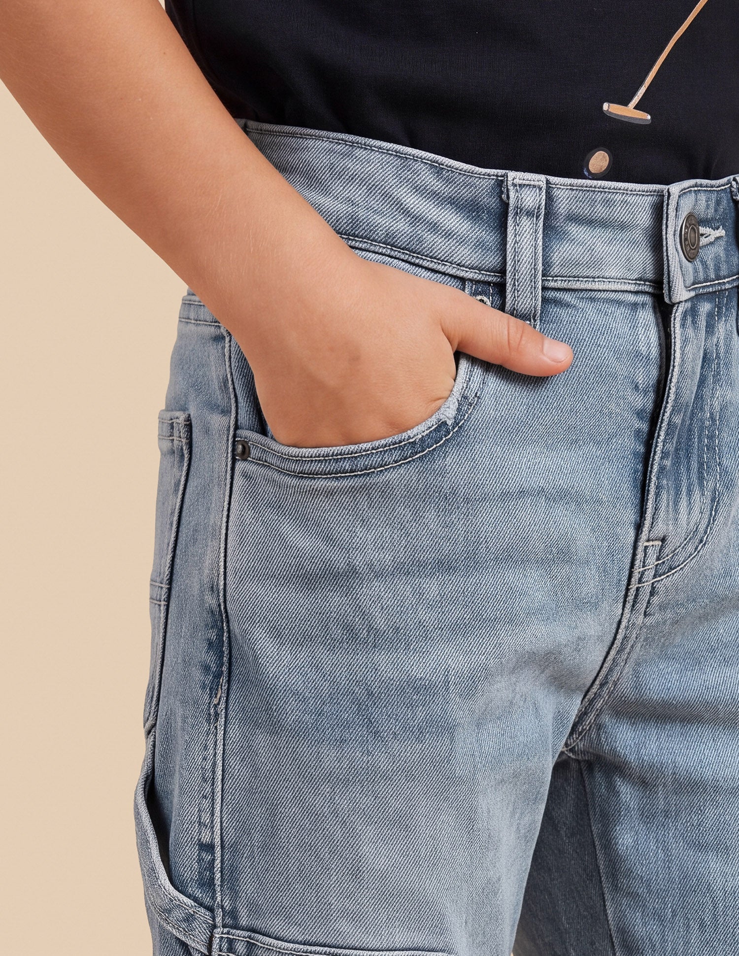 Relaxed Fit Blue Jeans Light Blue - U.S. Polo Assn. India | Large
