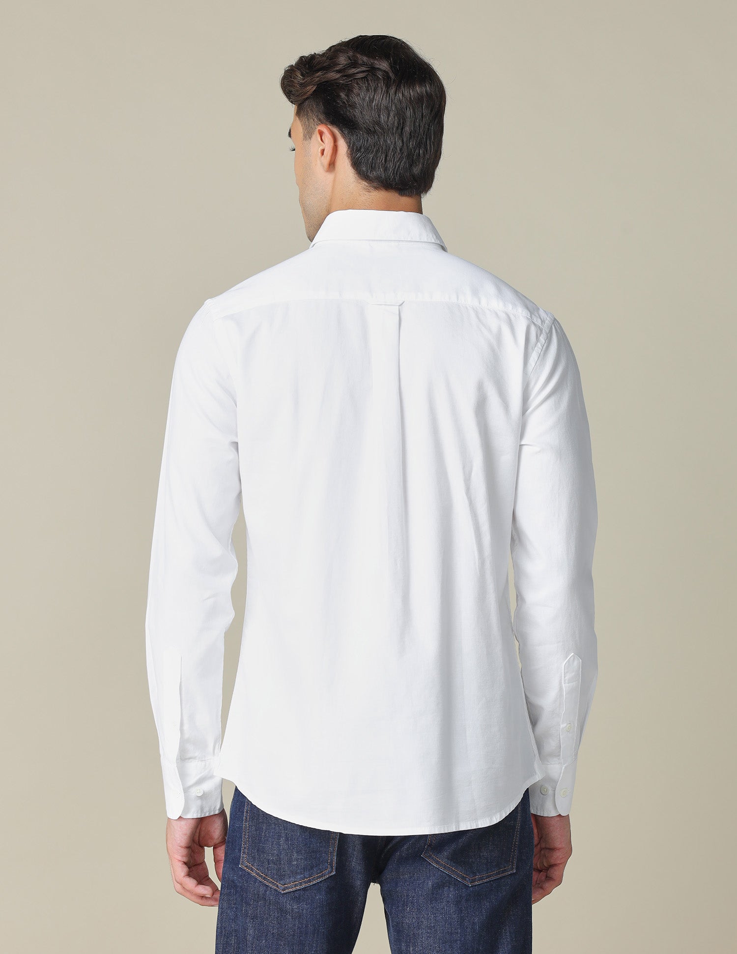 Tailored Fit Textured Shirt White - U.S. POLO ASSN. | Large