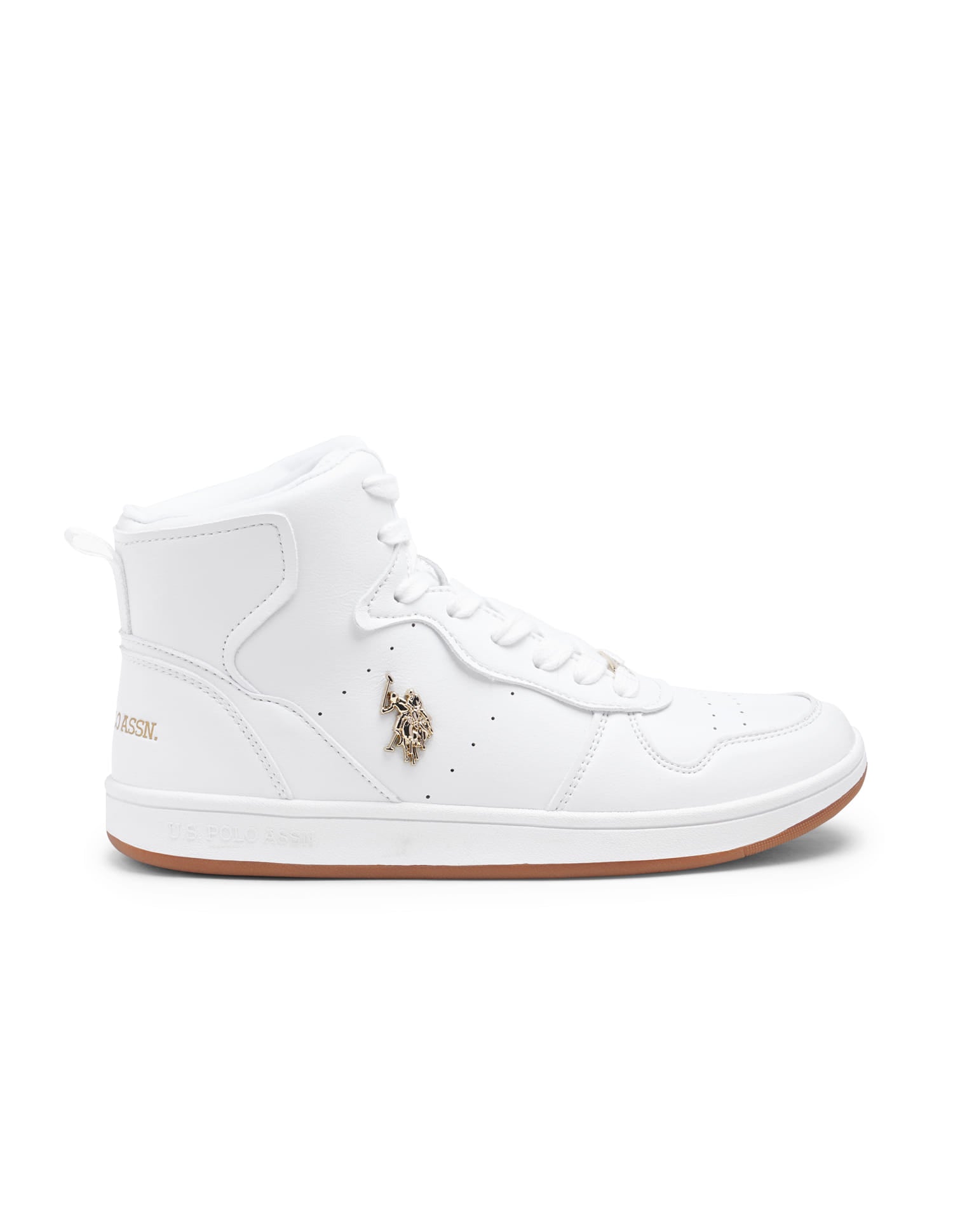 Round Toe Solid Rowan Sneakers White - U.S. Polo Assn. India | Large