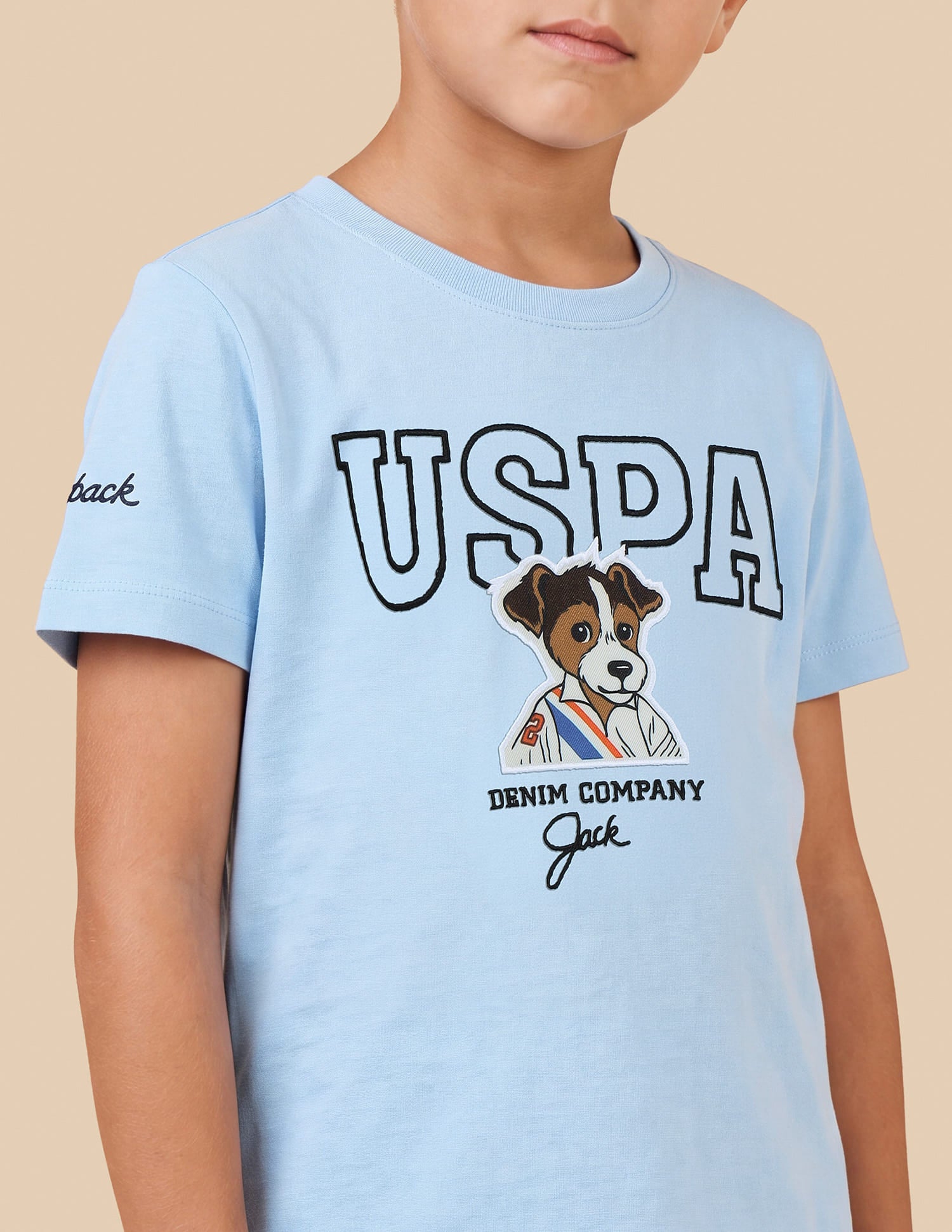 Graphic Brand Printed Regular Fit T-Shirt Blue - U.S. Polo Assn. India | Large