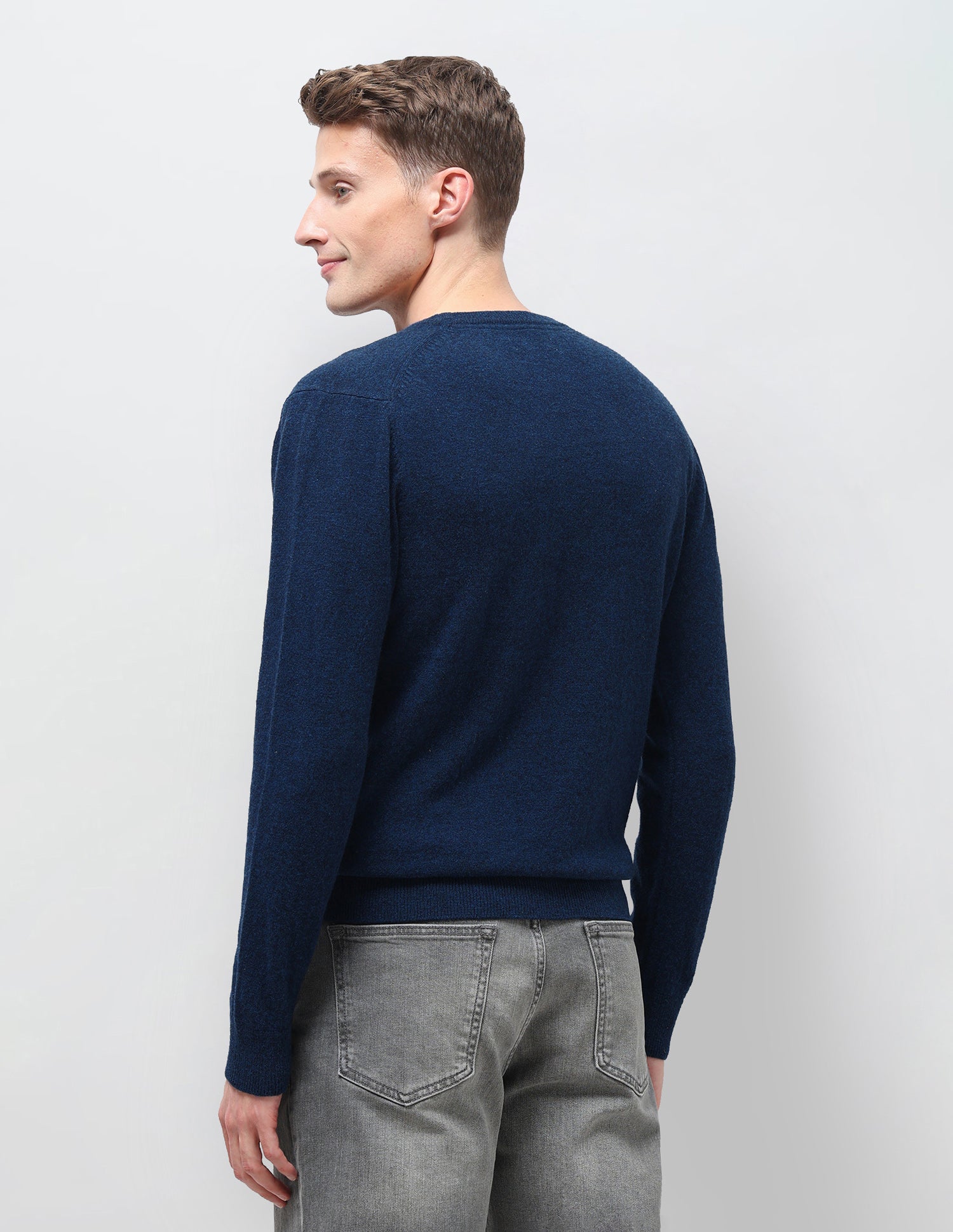 Horizontal Striped Regular Fit Sweater Dark Blue - U.S. Polo Assn. India | Large