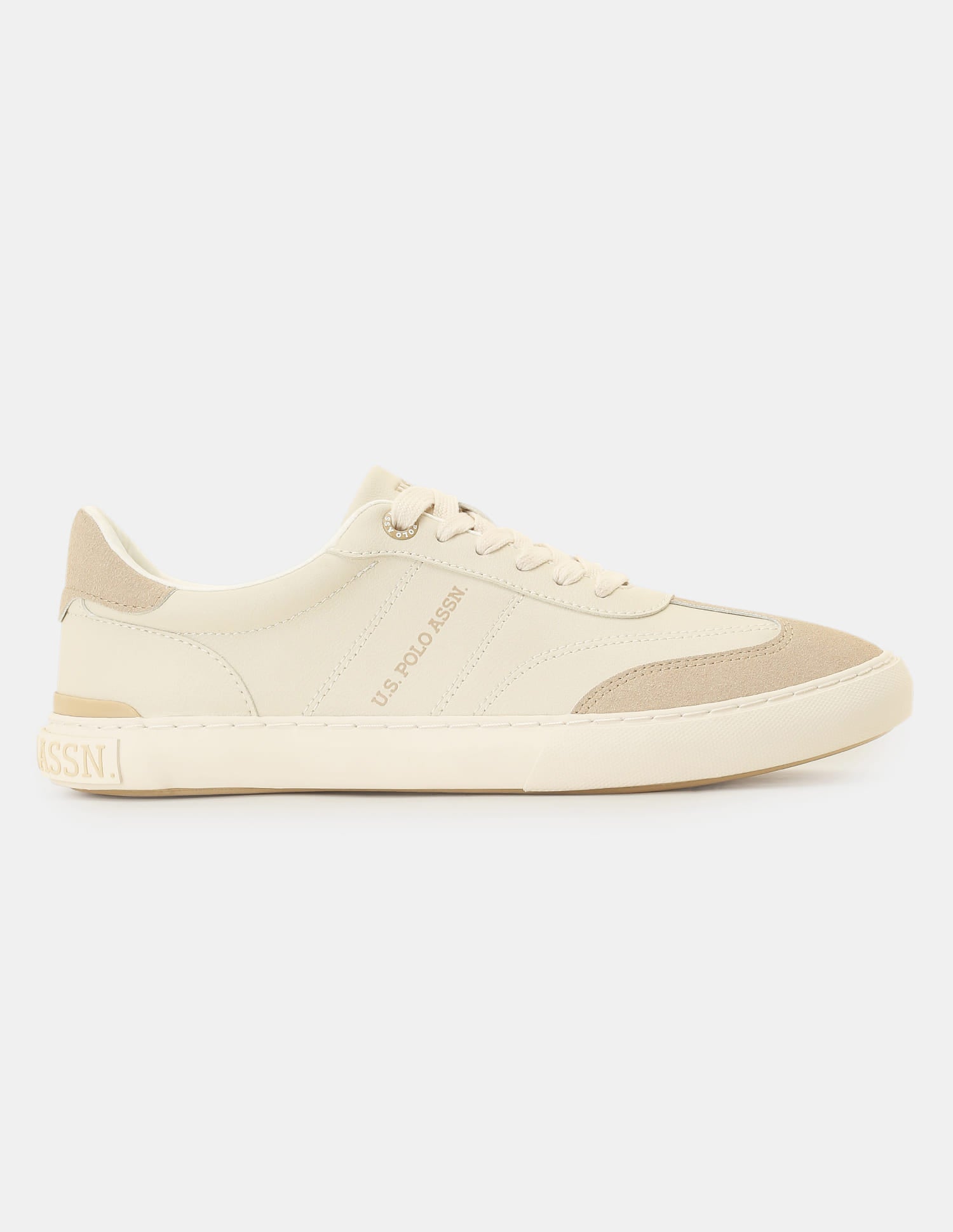Men Colourblocked Gian 3.0 Sneakers Beige - U.S. Polo Assn. India | Large