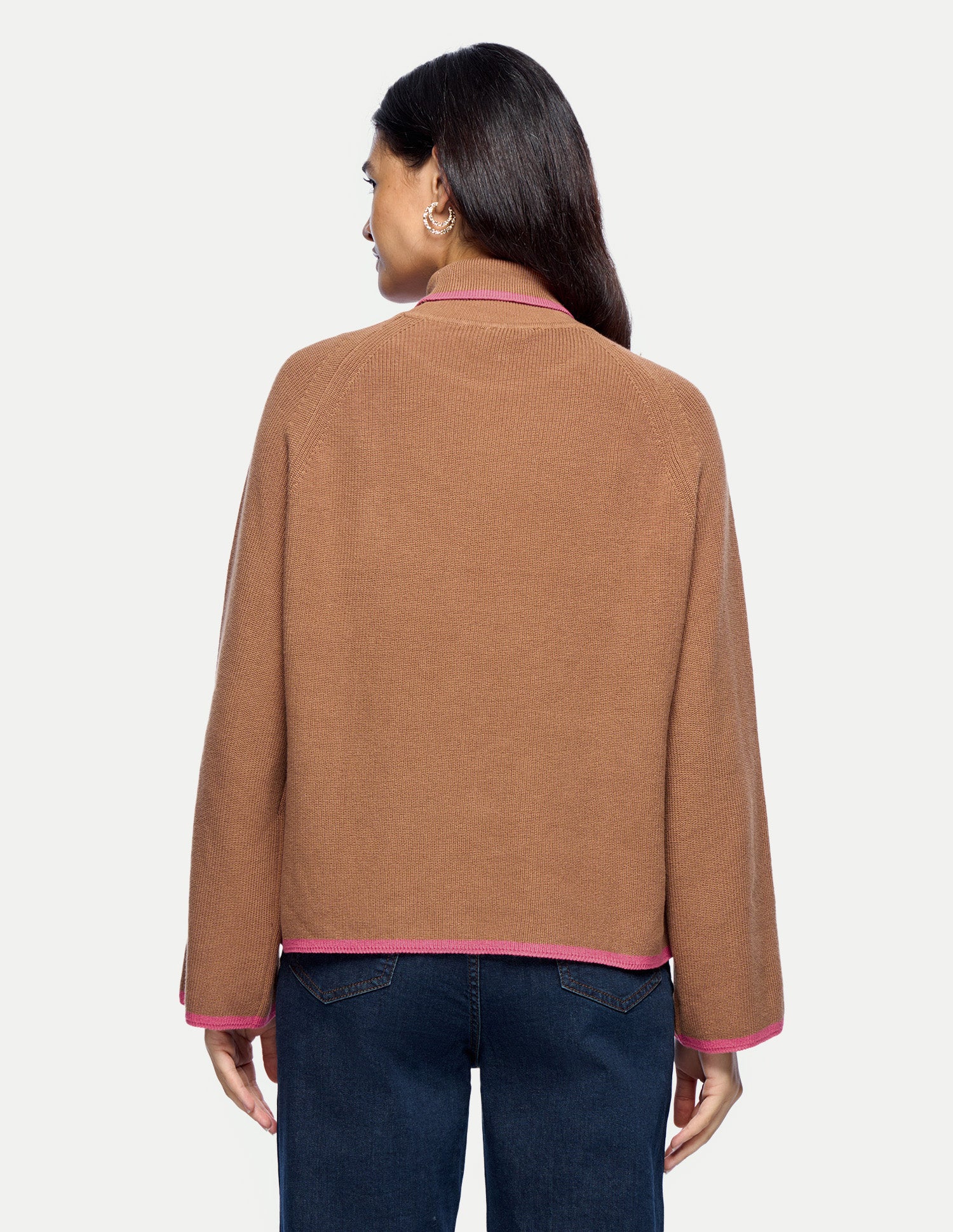 Solid Relaxed Fit Sweater Brown - U.S. Polo Assn. India | Large