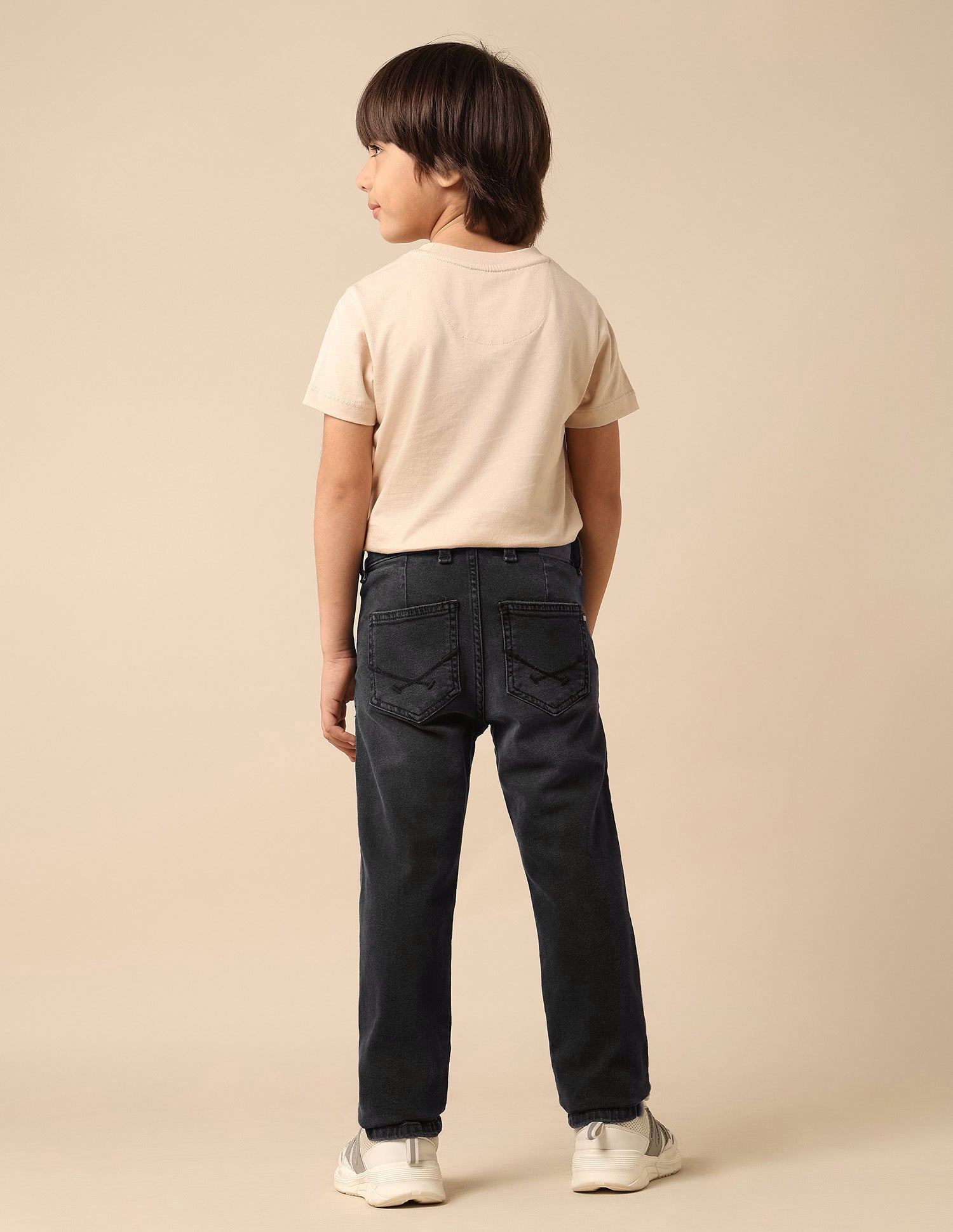 Boys Stone Washed Relaxed Fit Jeans Black - U.S. POLO ASSN. | Large