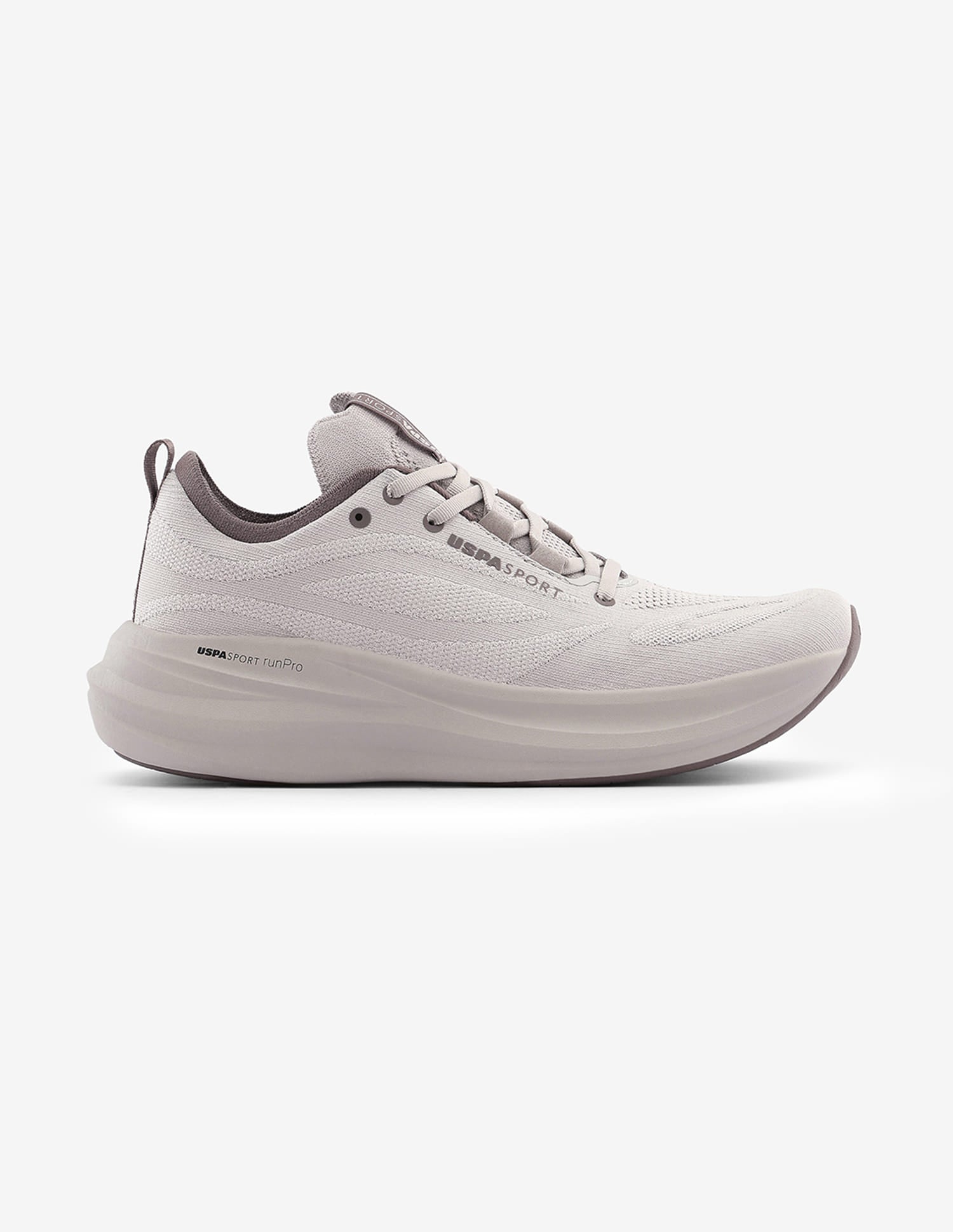 Textured Quarette Runner Shoes Dark Grey - U.S. Polo Assn. India | Large