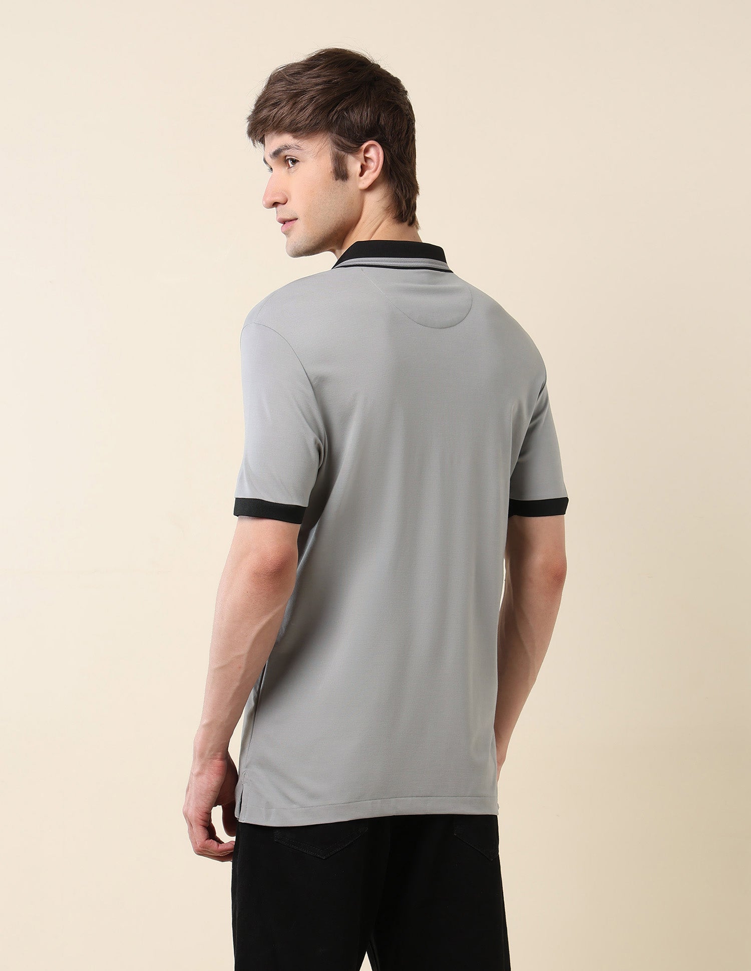 Solid Monochrome Majesty Polo Shirt Grey - U.S. Polo Assn. India | Large