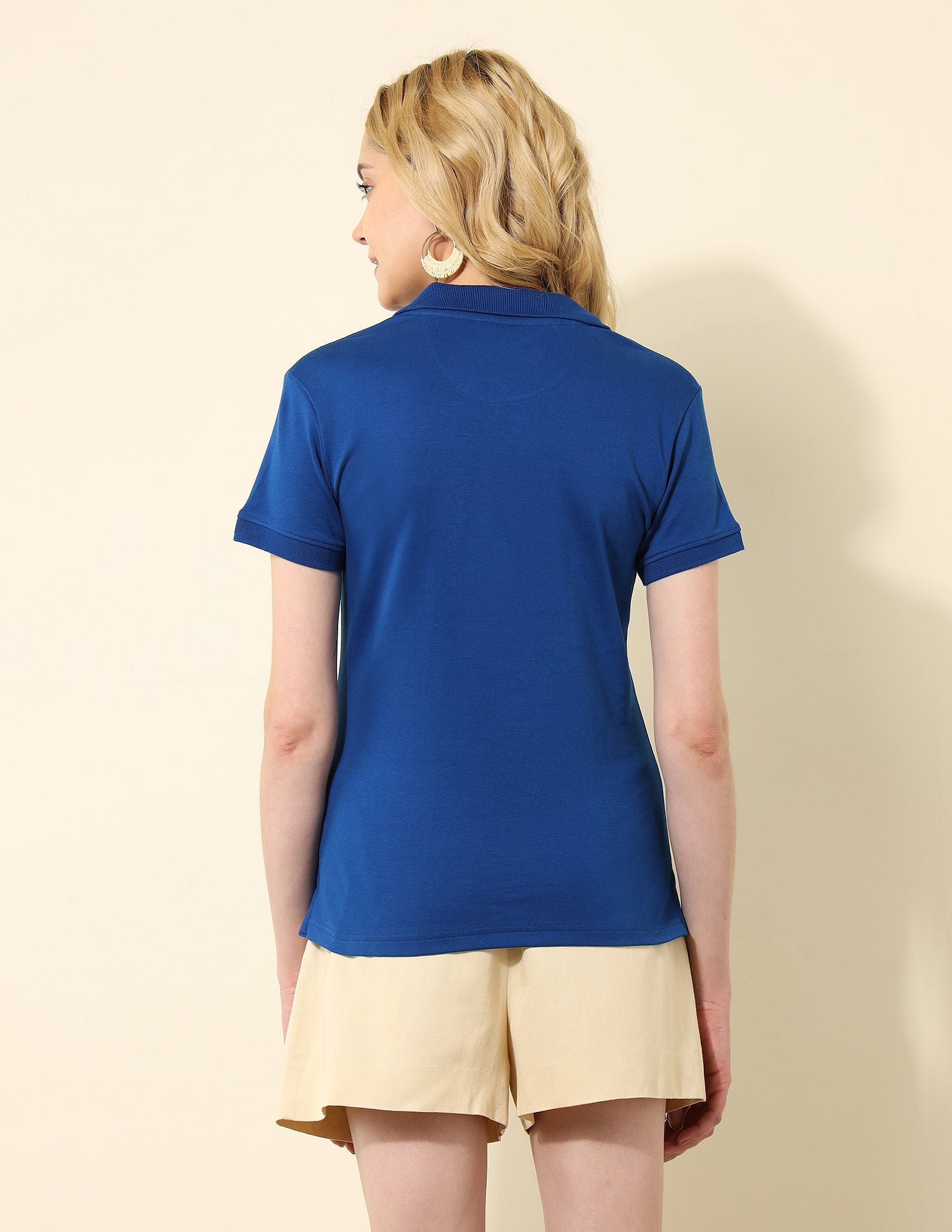 Regular Fit Solid Polo Shirt Royal Blue - U.S. POLO ASSN. | Large