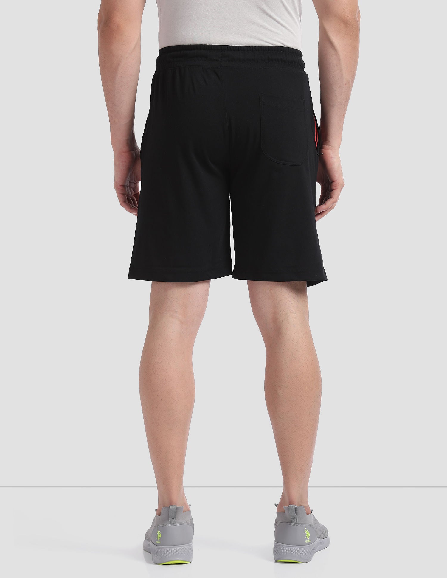 Solid Active AS001 Lounge Shorts - Pack Of 1 Black - U.S. POLO ASSN. | Large