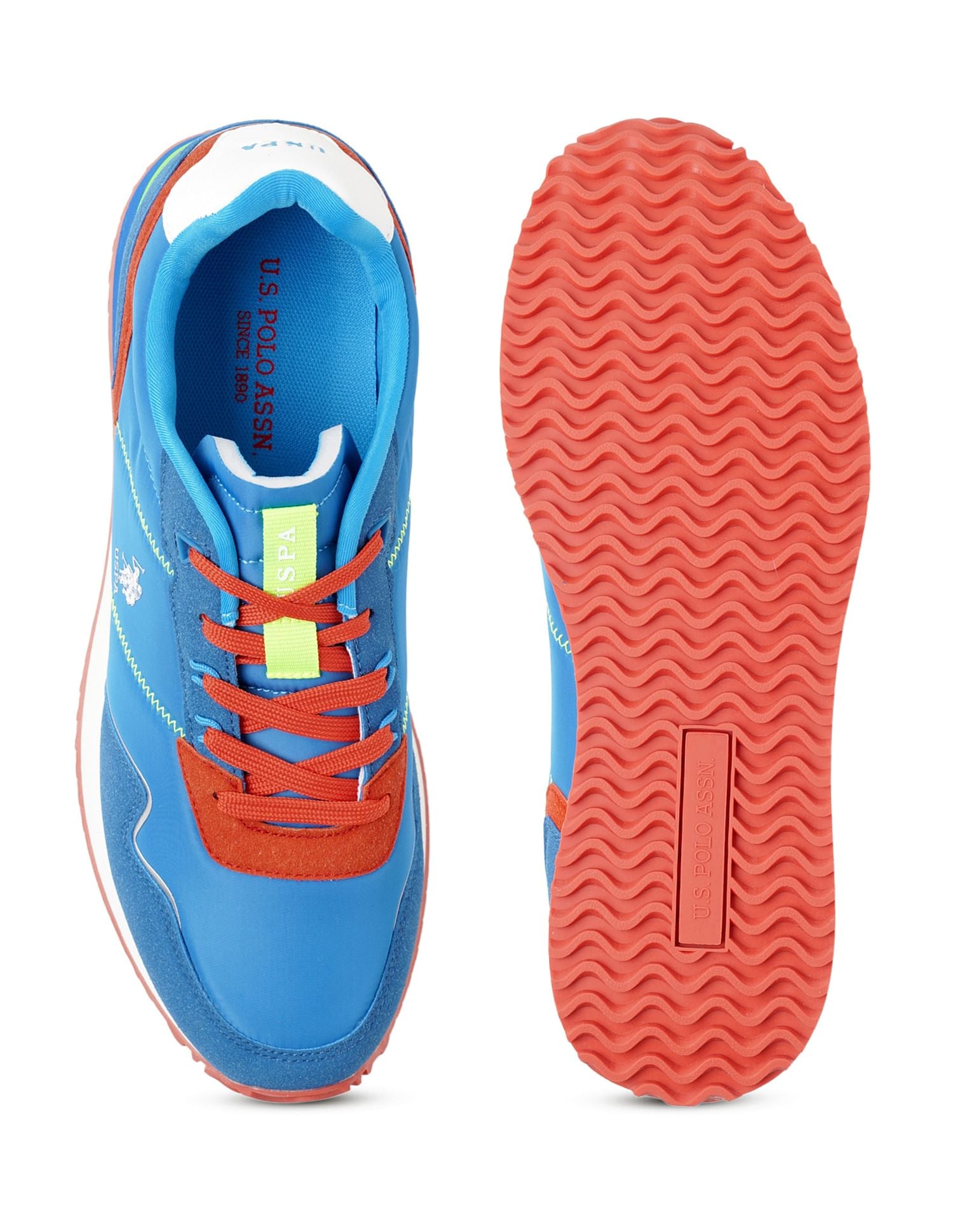Men Kenzee Blue Retro Joggers Sneakers Blue - U.S. Polo Assn. India | Large
