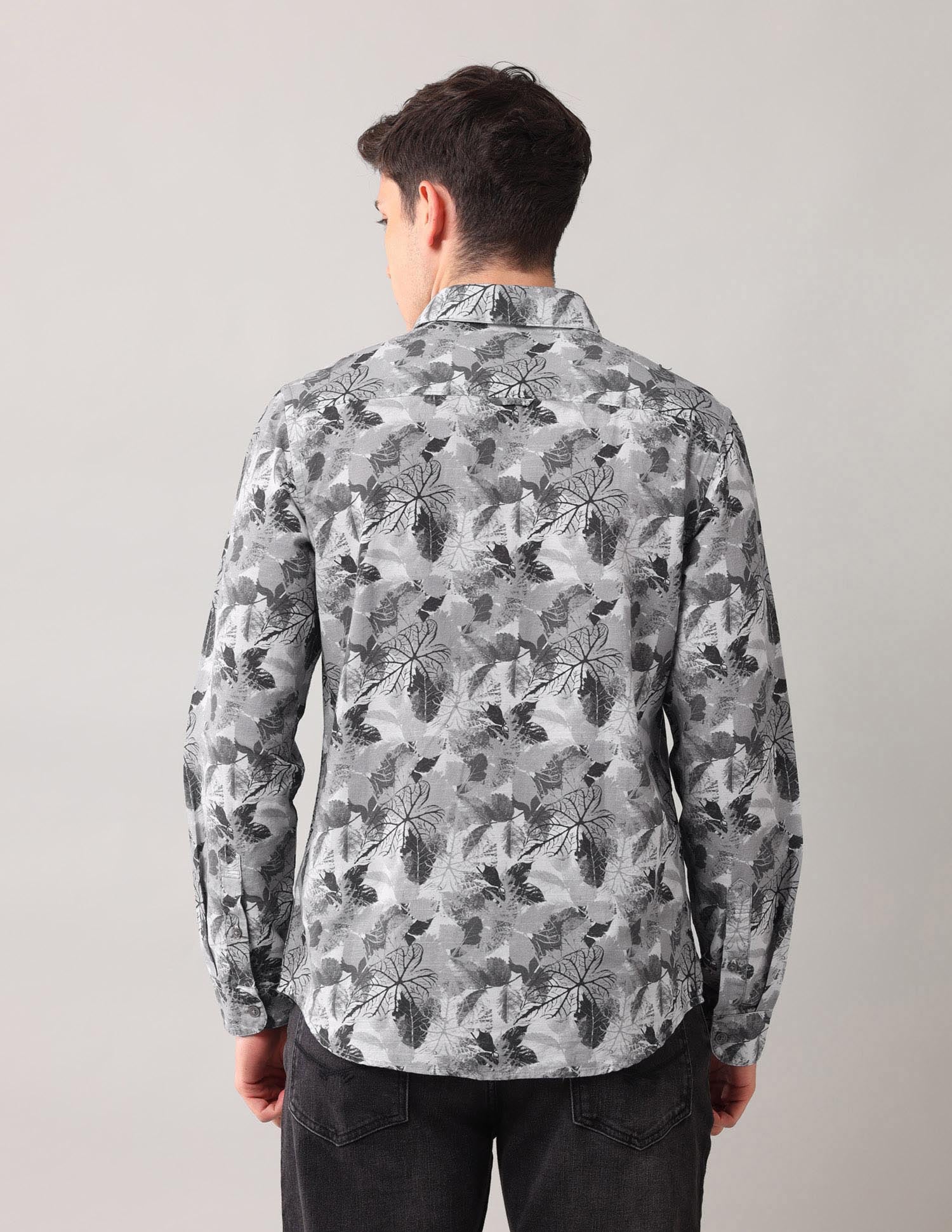 All Over Printed Regular Fit Shirt Grey - U.S. POLO ASSN. | Large