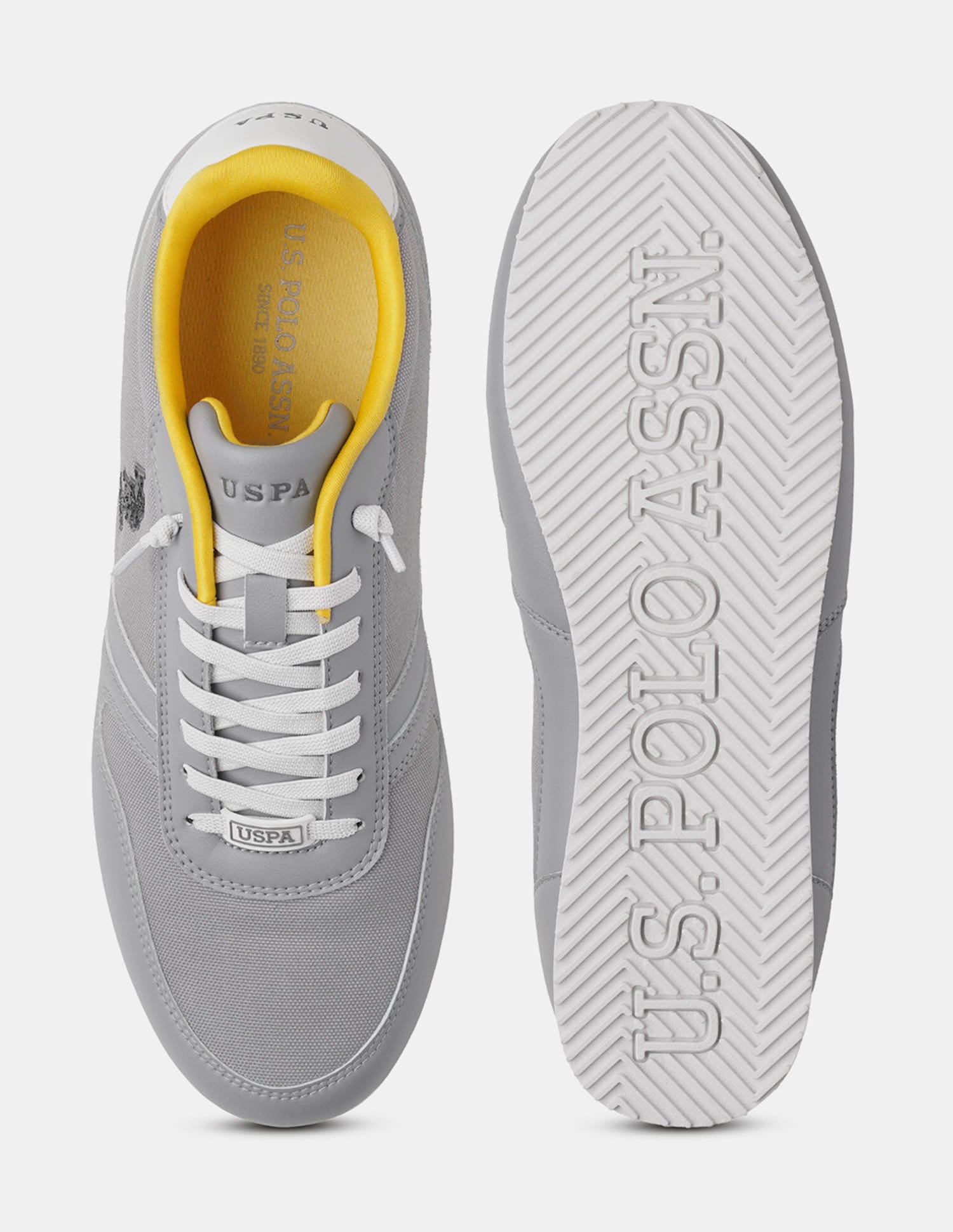 Clemt 4.0 Colourblocked Sneakers Grey - U.S. Polo Assn. India | Large