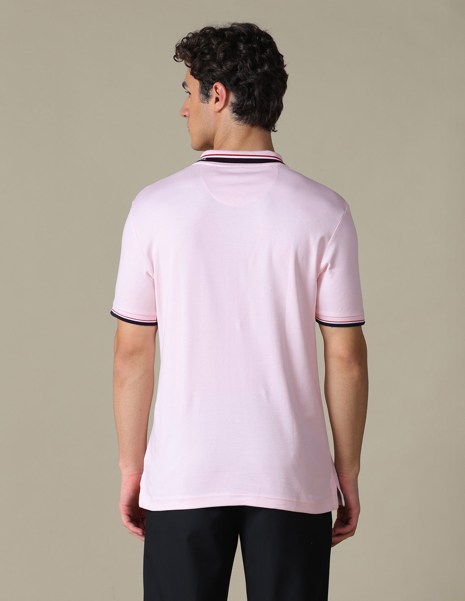 Solid Regular Fit Polo Shirt Pink - U.S. Polo Assn. India | Large