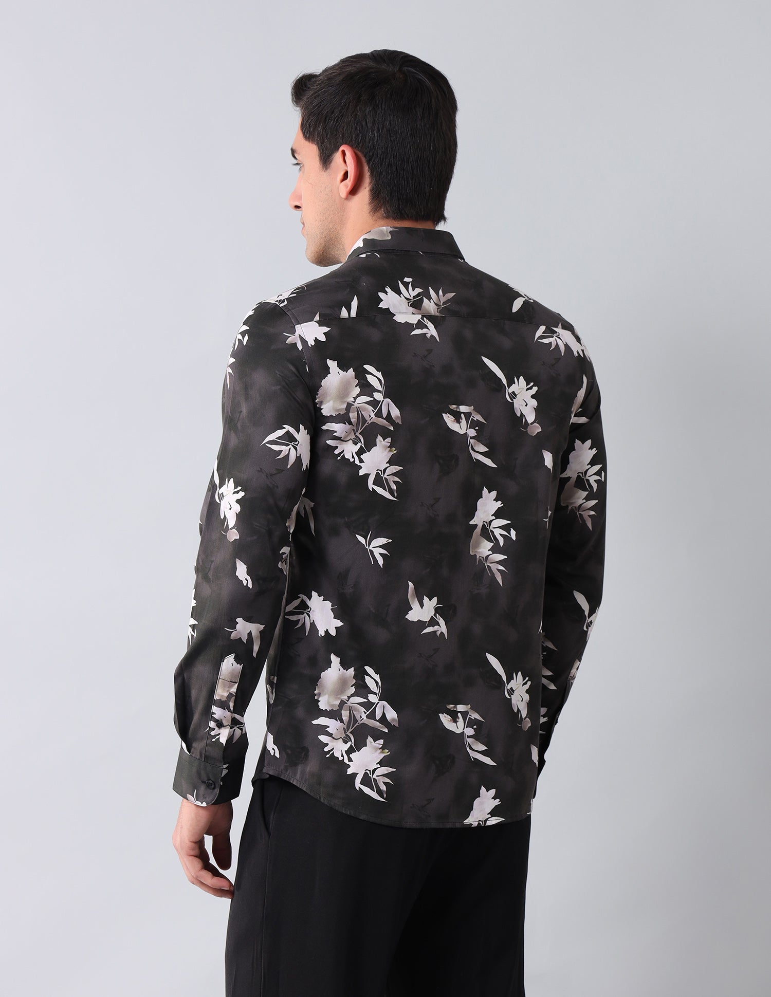 Floral Printed Regular Shirt Charcoal - U.S. Polo Assn. India | Large