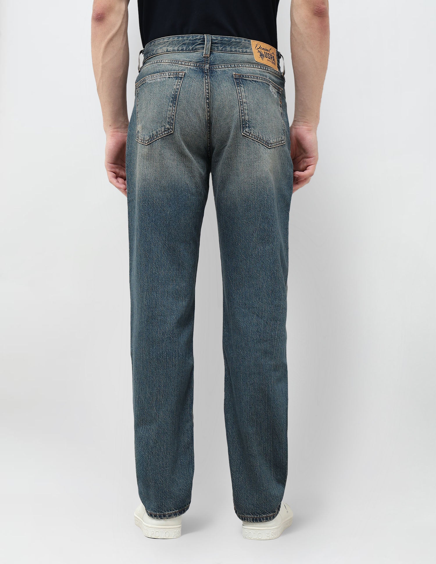 Shawn Relaxed Fit Blue Jeans Dark Blue - U.S. POLO ASSN. | Large