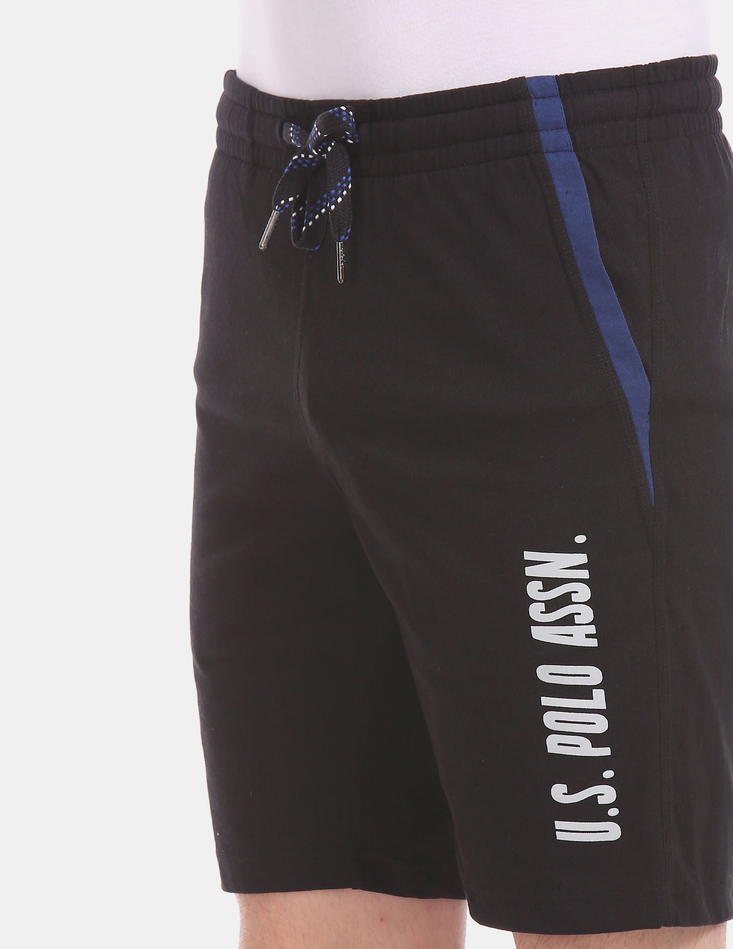 Comfort Fit Cotton Polyester I668 Shorts - Pack Of 1 Black - U.S. POLO ASSN. | Large
