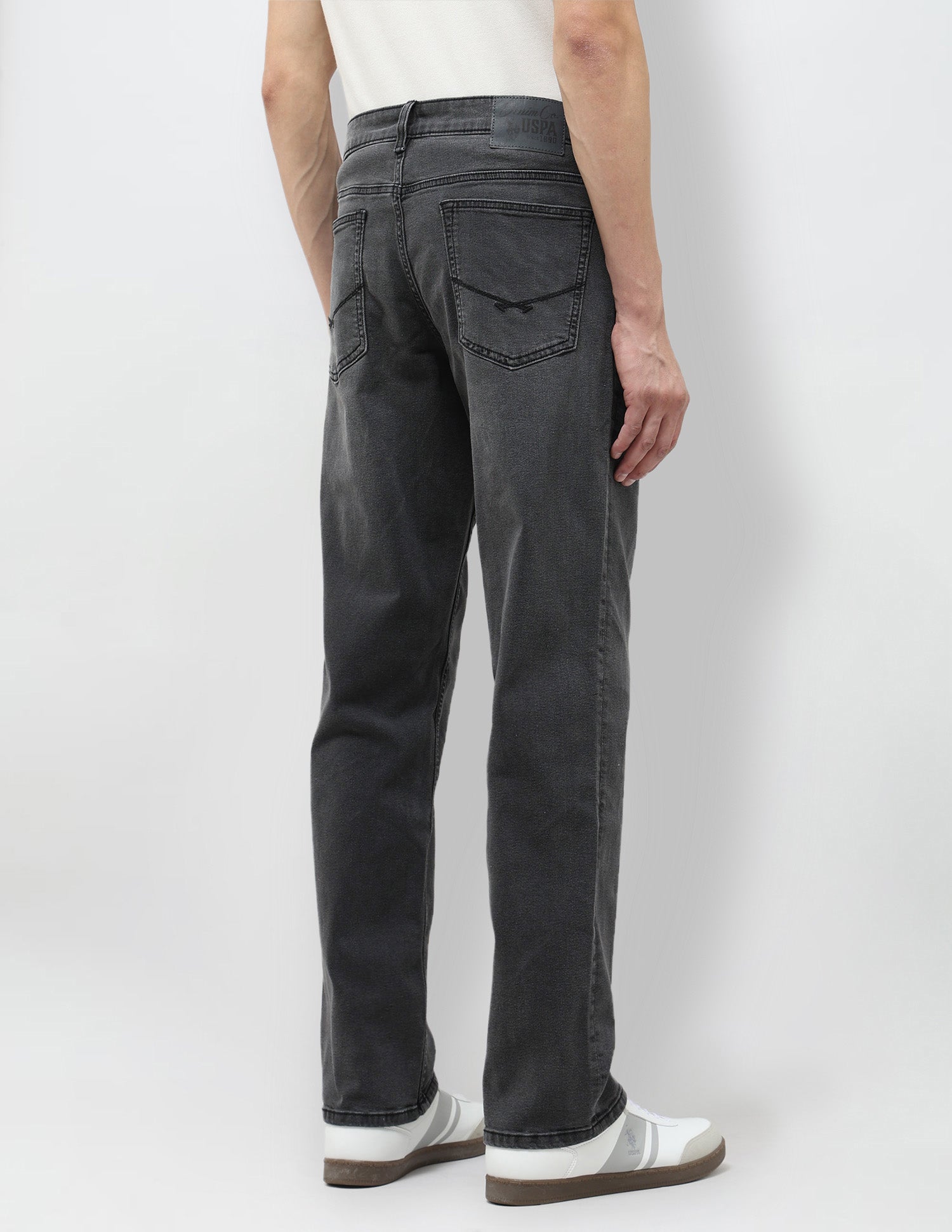 Shawn Relaxed Fit Black Jeans Black - U.S. Polo Assn. India | Large