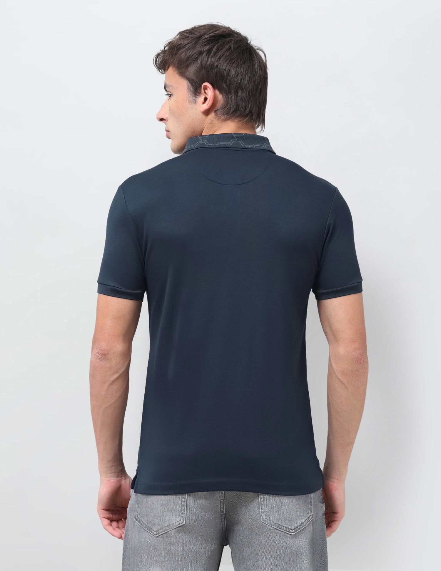 Solid Slim Fit Polo Shirt Teal - U.S. Polo Assn. India | Large