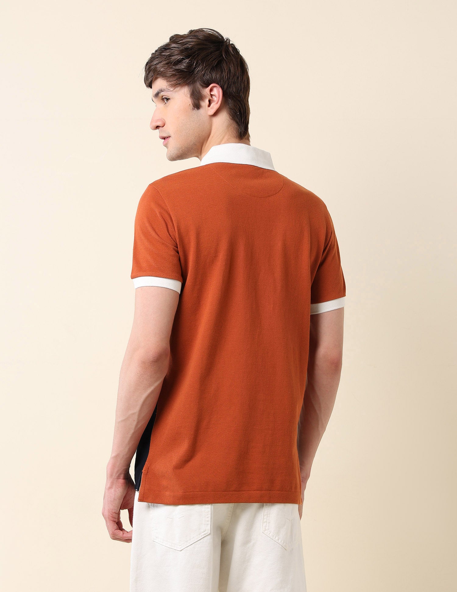Colourblocked Classic Polo Shirt Rust - U.S. POLO ASSN. | Large