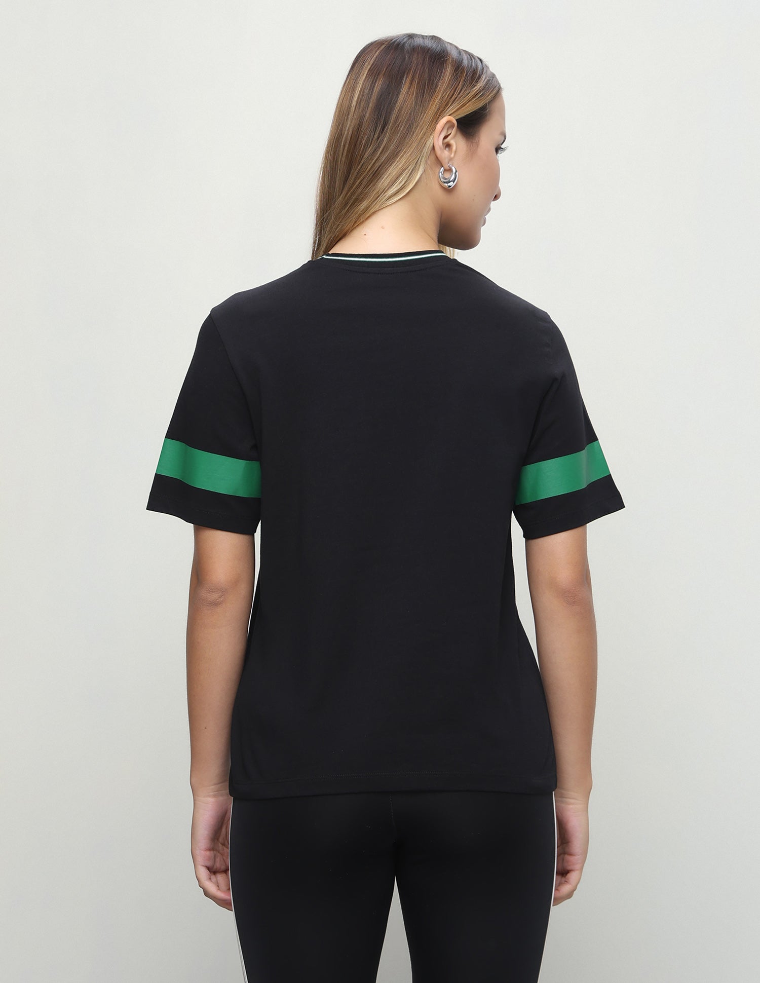 Typographic Brand Printed Boxy Fit T-Shirt Black - U.S. Polo Assn. India | Large