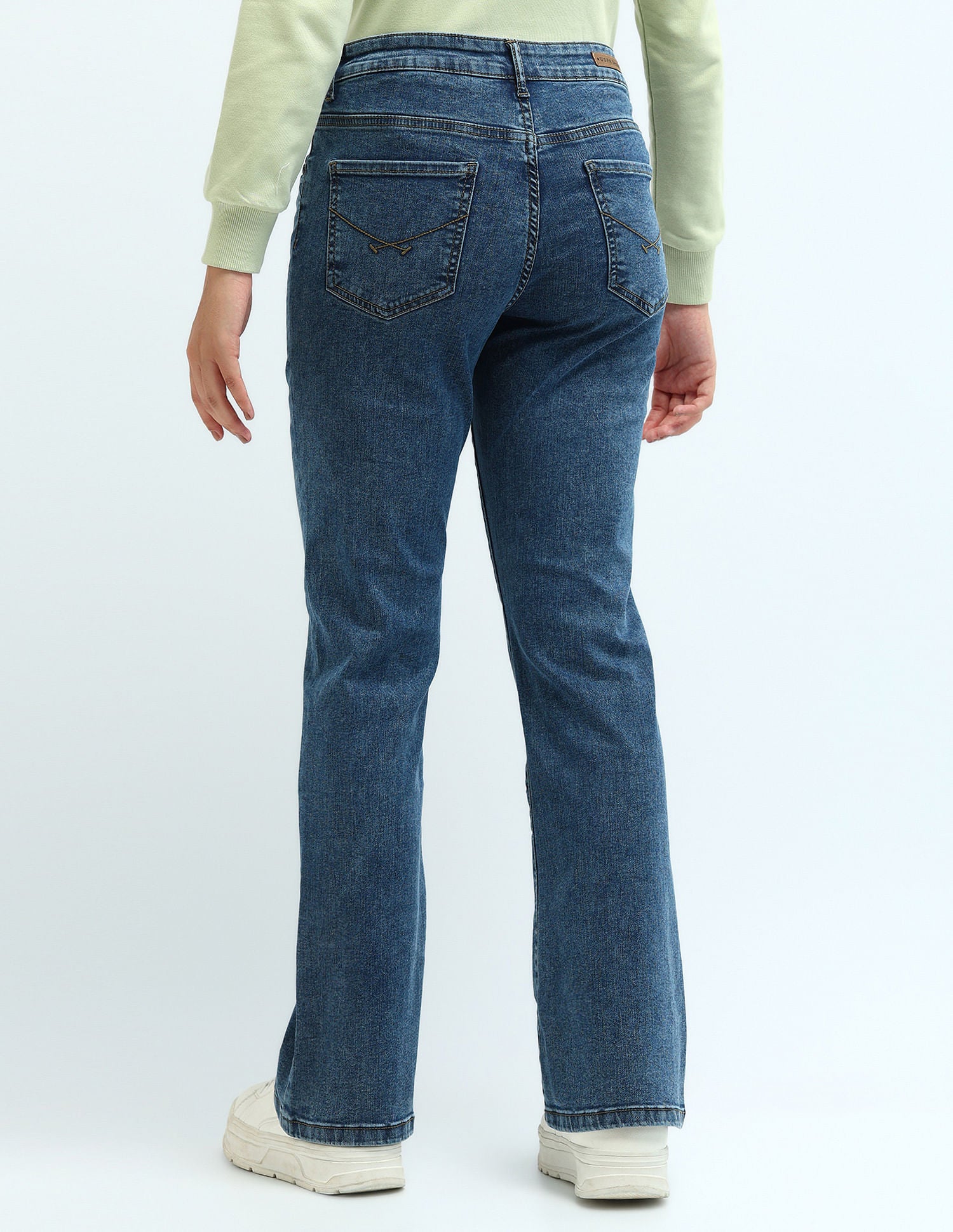 Mid Rise Skinny Bootcut Jeans Blue - U.S. Polo Assn. India | Large