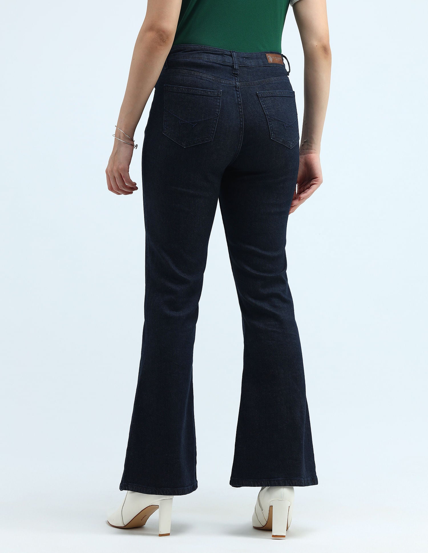 High Rise Extreme Flare Fit Jeans Blue - U.S. Polo Assn. India | Large