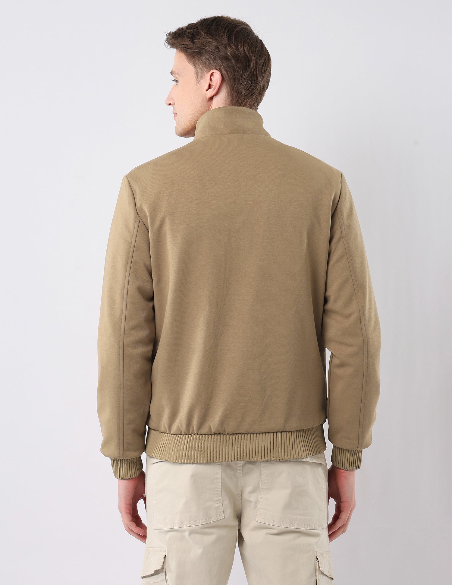 Reversible Heathered Regular Fit Jacket Brown - U.S. Polo Assn. India | Large